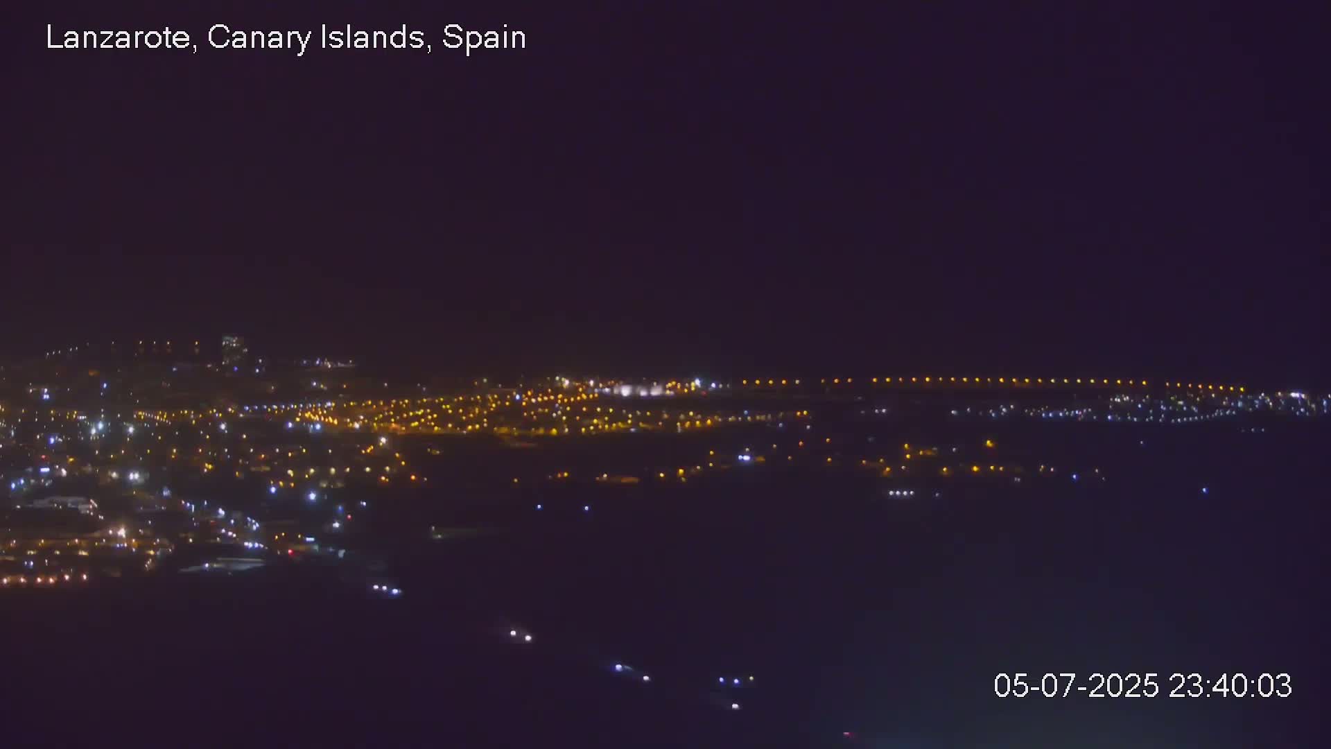 Lanzarote, Arrecife Skyline from Mina Mount Live Cam - Canary Islands, Las Palmas, Spain