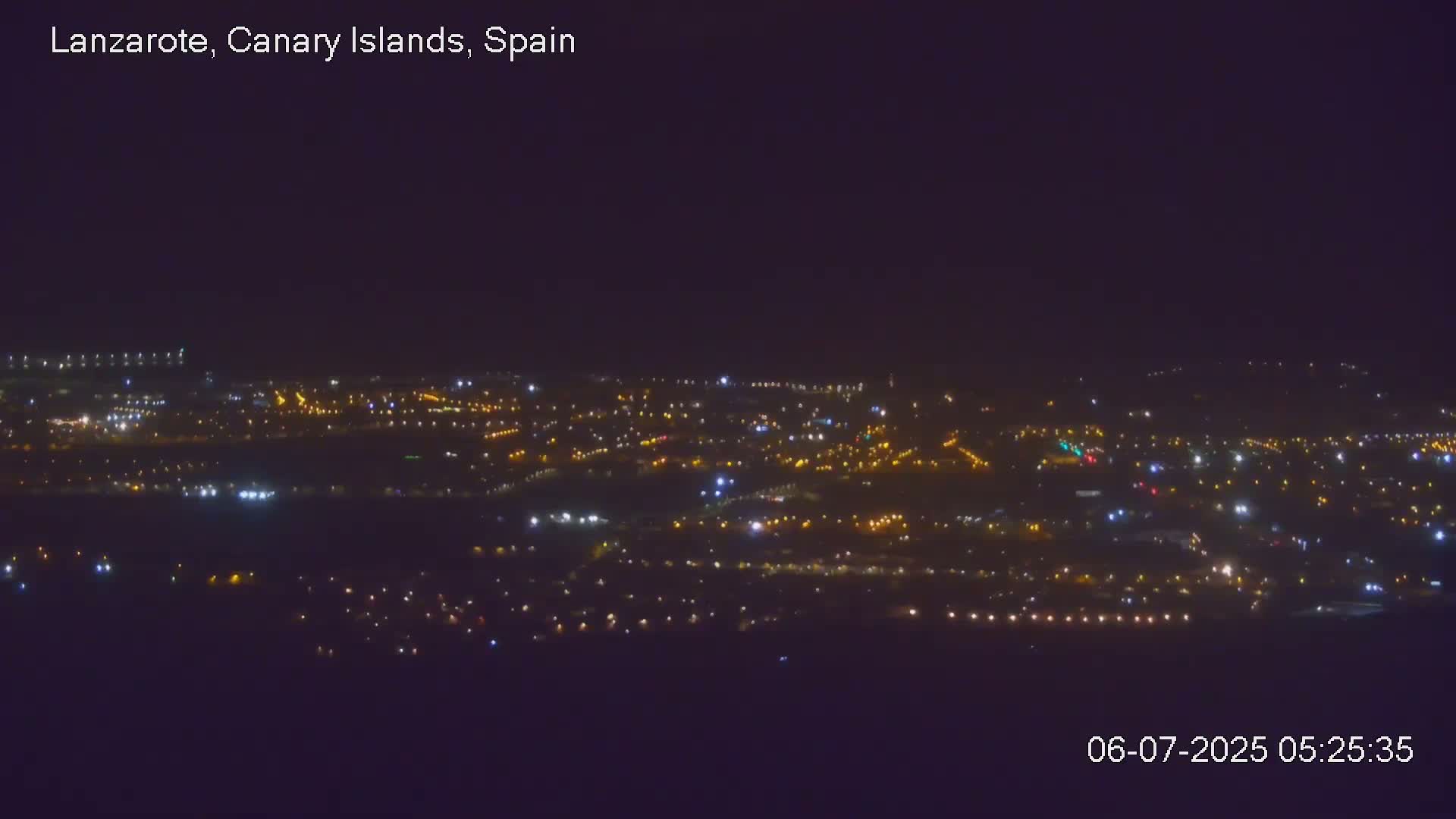 Lanzarote, Arrecife Skyline from Mina Mount Live Cam - Canary Islands, Las Palmas, Spain
