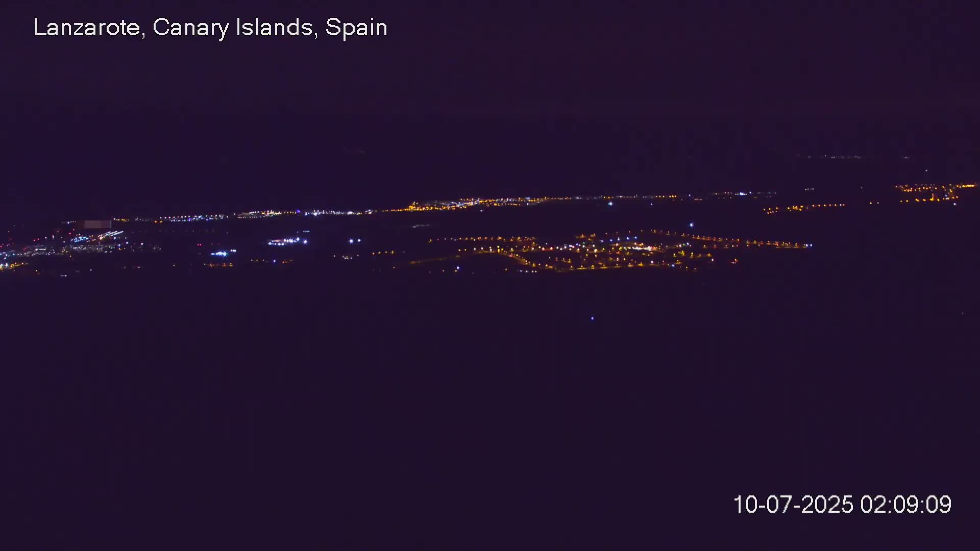 Lanzarote, Arrecife Skyline from Mina Mount Live Cam - Canary Islands, Las Palmas, Spain