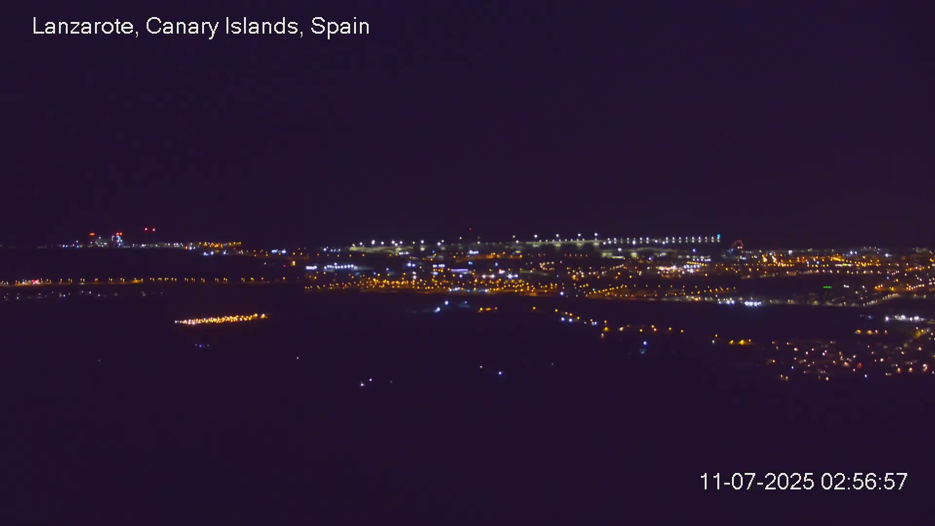 Lanzarote, Arrecife Skyline from Mina Mount Live Cam - Canary Islands, Las Palmas, Spain