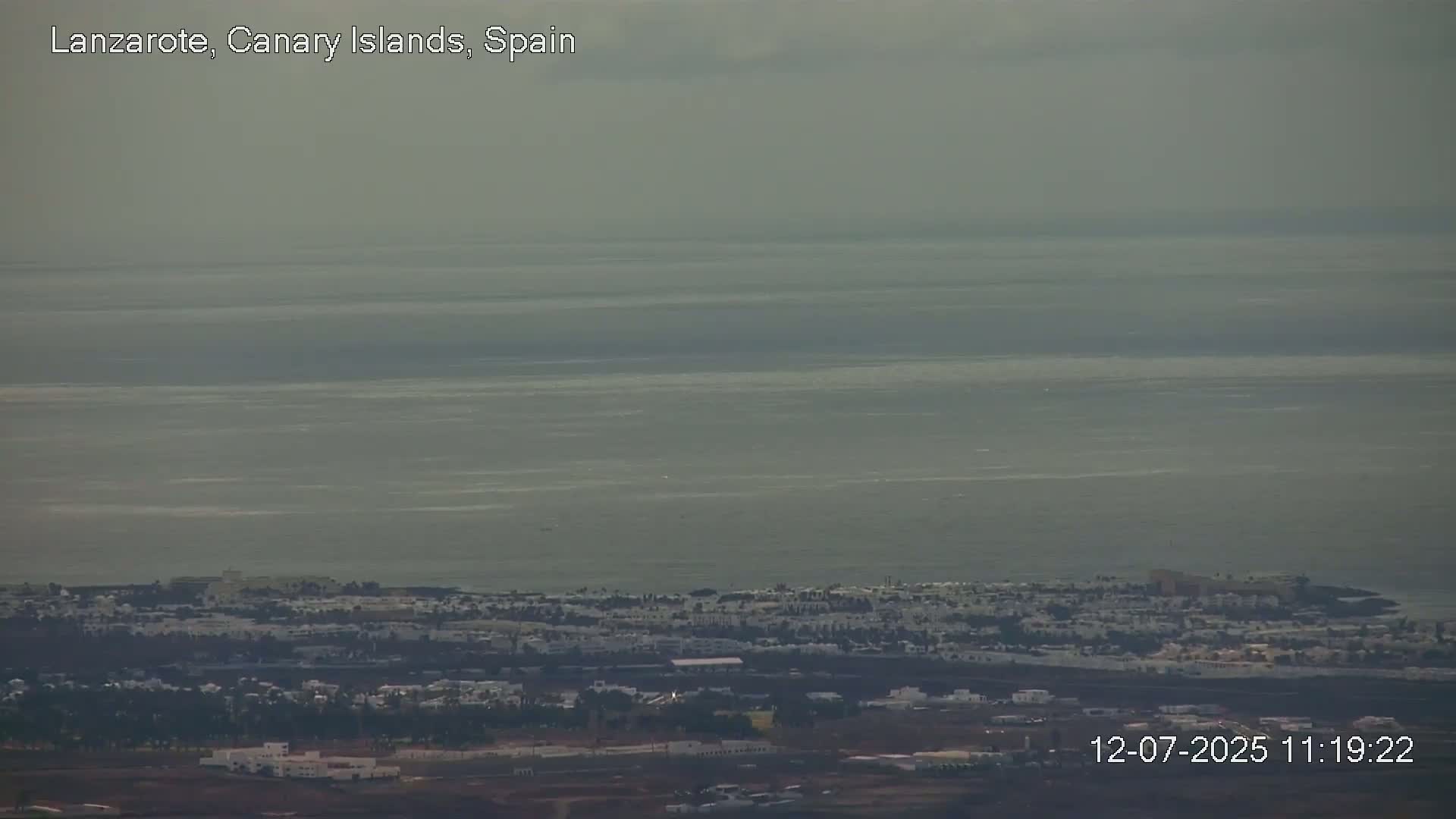 Lanzarote, Arrecife Skyline from Mina Mount Live Cam - Canary Islands, Las Palmas, Spain
