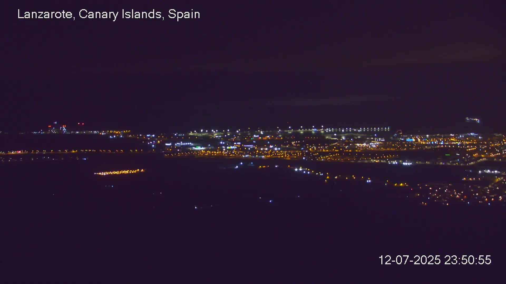 Lanzarote, Arrecife Skyline from Mina Mount Live Cam - Canary Islands, Las Palmas, Spain