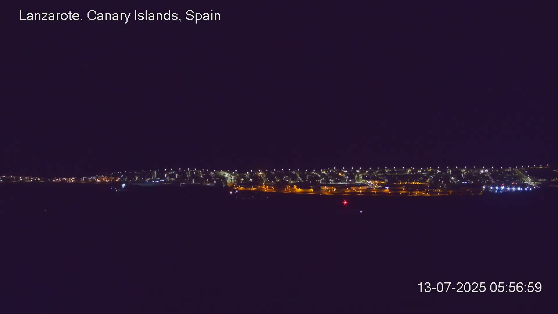 Lanzarote, Arrecife Skyline from Mina Mount Live Cam - Canary Islands, Las Palmas, Spain