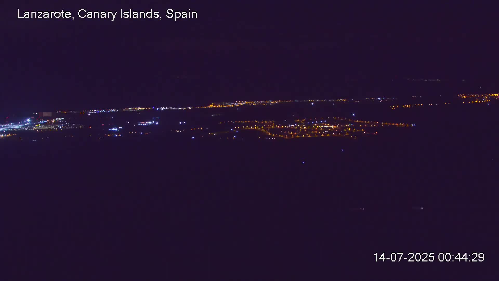 Lanzarote, Arrecife Skyline from Mina Mount Live Cam - Canary Islands, Las Palmas, Spain