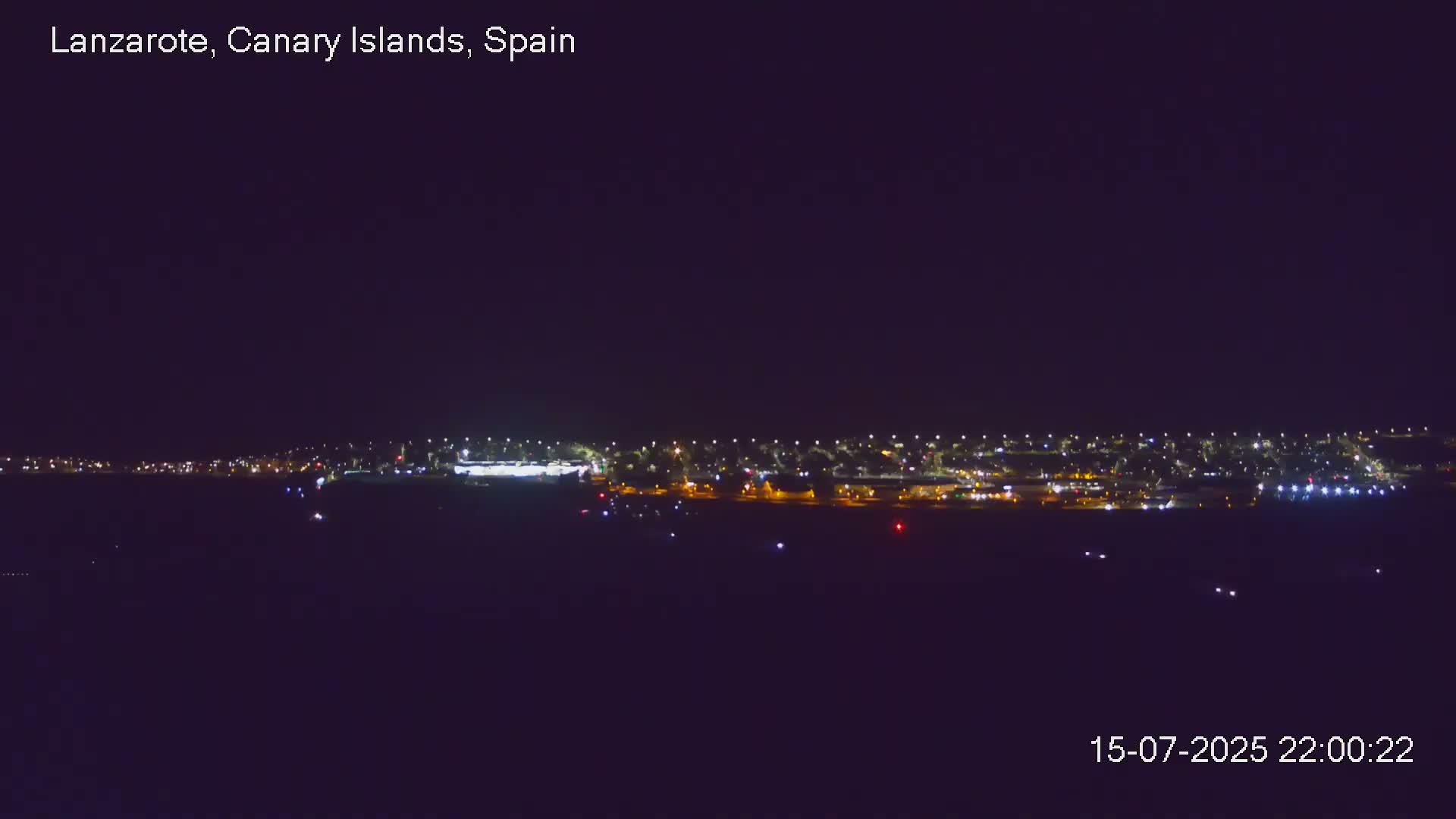 Lanzarote, Arrecife Skyline from Mina Mount Live Cam - Canary Islands, Las Palmas, Spain