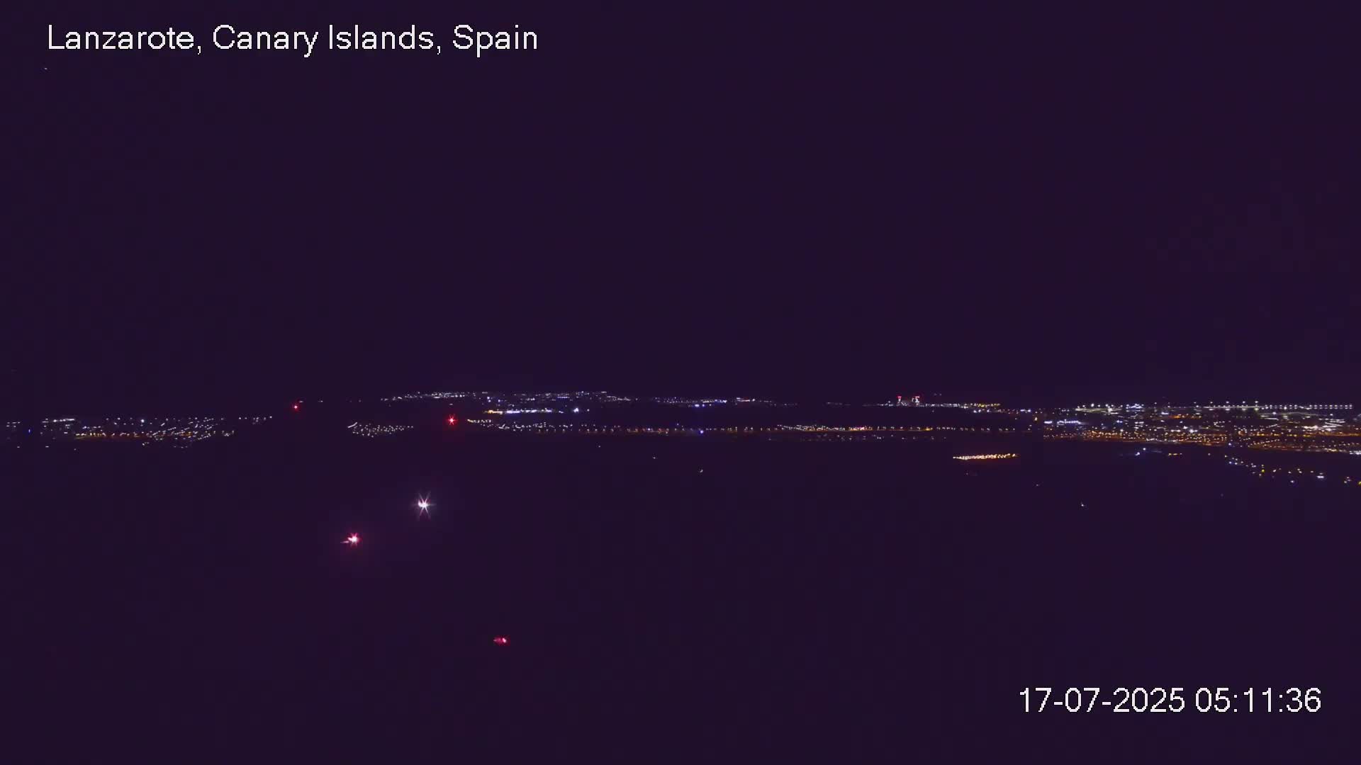 Lanzarote, Arrecife Skyline from Mina Mount Live Cam - Canary Islands, Las Palmas, Spain