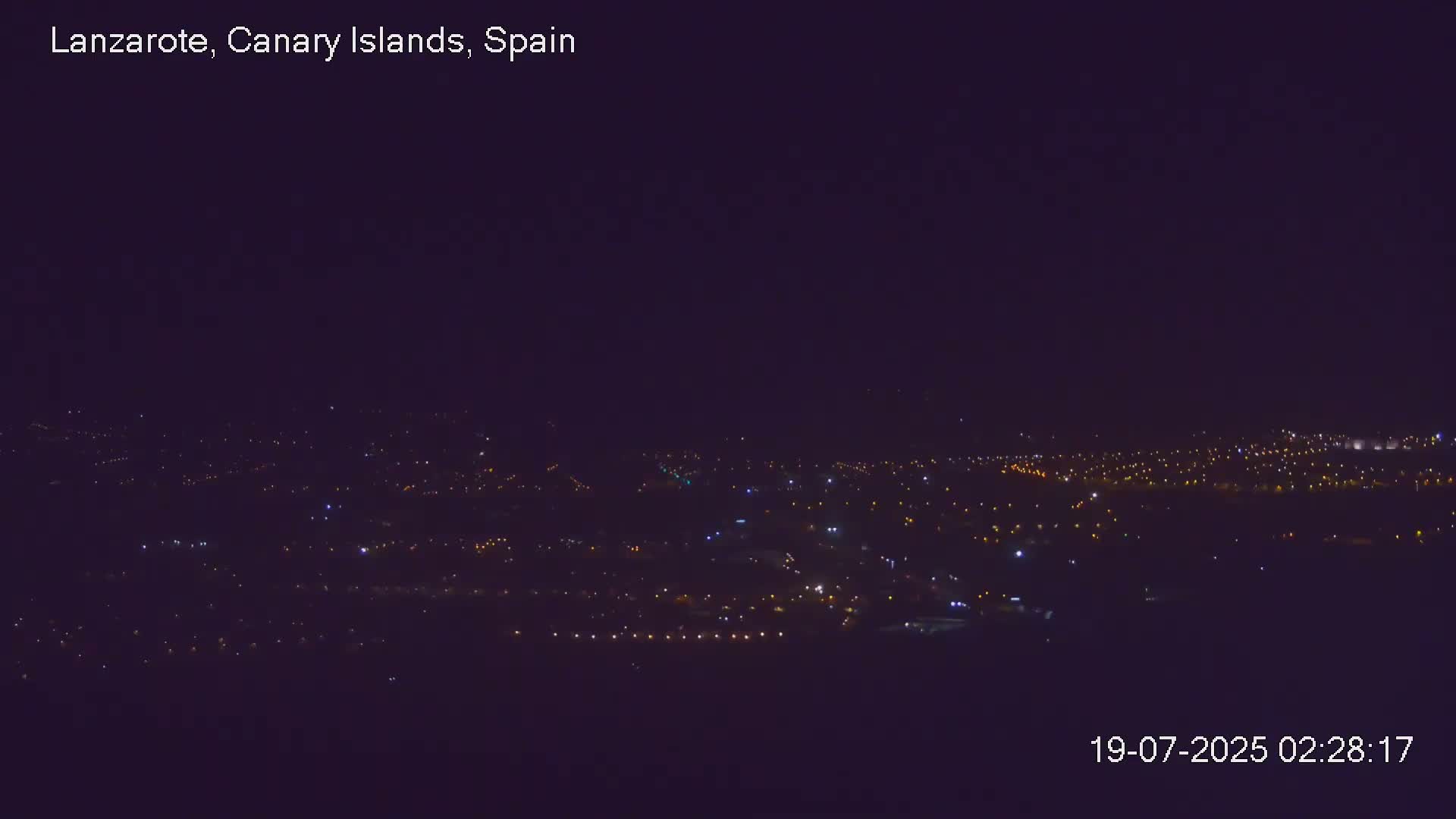 Lanzarote, Arrecife Skyline from Mina Mount Live Cam - Canary Islands, Las Palmas, Spain