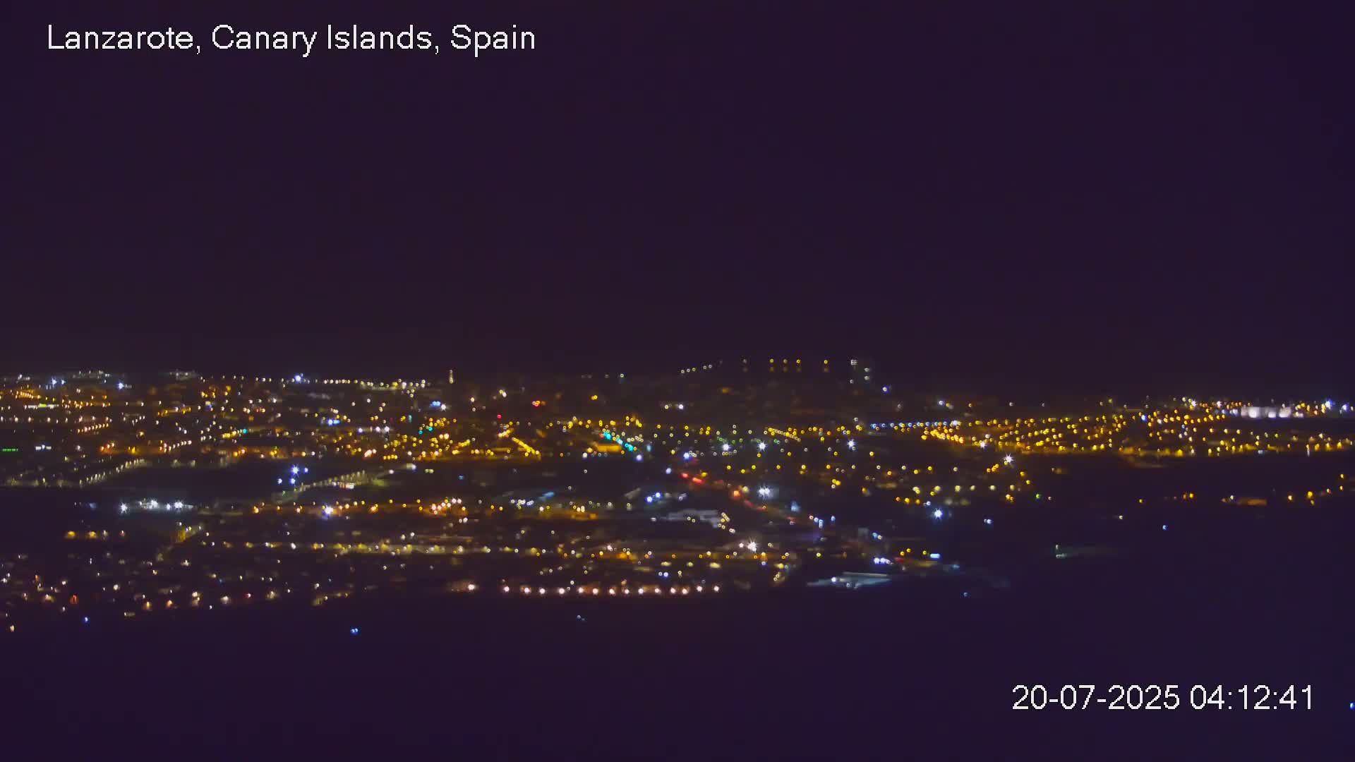 Lanzarote, Arrecife Skyline from Mina Mount Live Cam - Canary Islands, Las Palmas, Spain