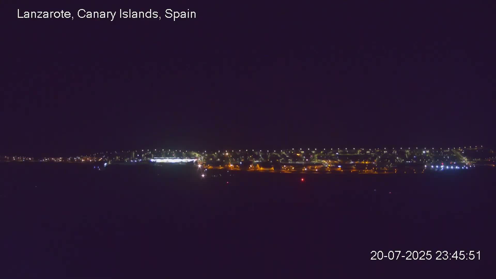 Lanzarote, Arrecife Skyline from Mina Mount Live Cam - Canary Islands, Las Palmas, Spain