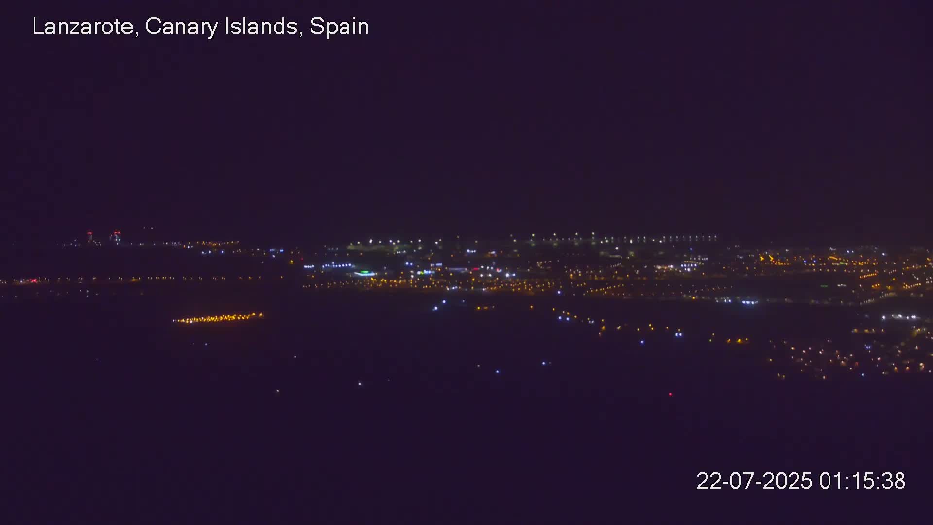 Lanzarote, Arrecife Skyline from Mina Mount Live Cam - Canary Islands, Las Palmas, Spain