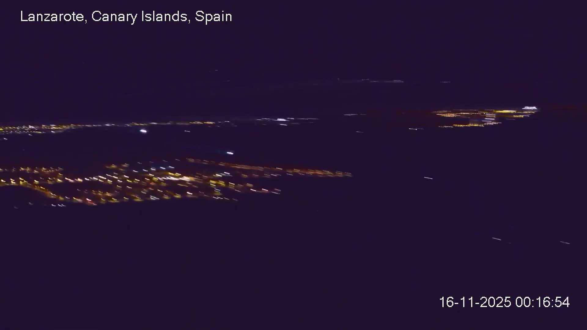 Lanzarote, Arrecife Skyline from Mina Mount Live Cam - Canary Islands, Las Palmas, Spain