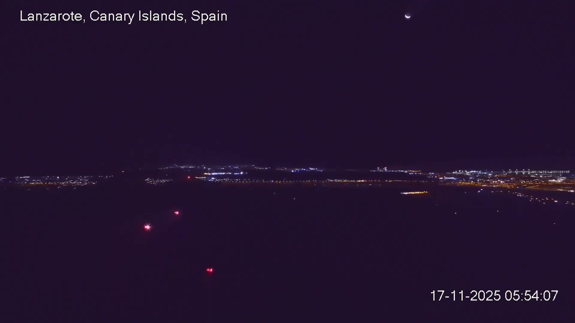 Lanzarote, Arrecife Skyline from Mina Mount Live Cam - Canary Islands, Las Palmas, Spain