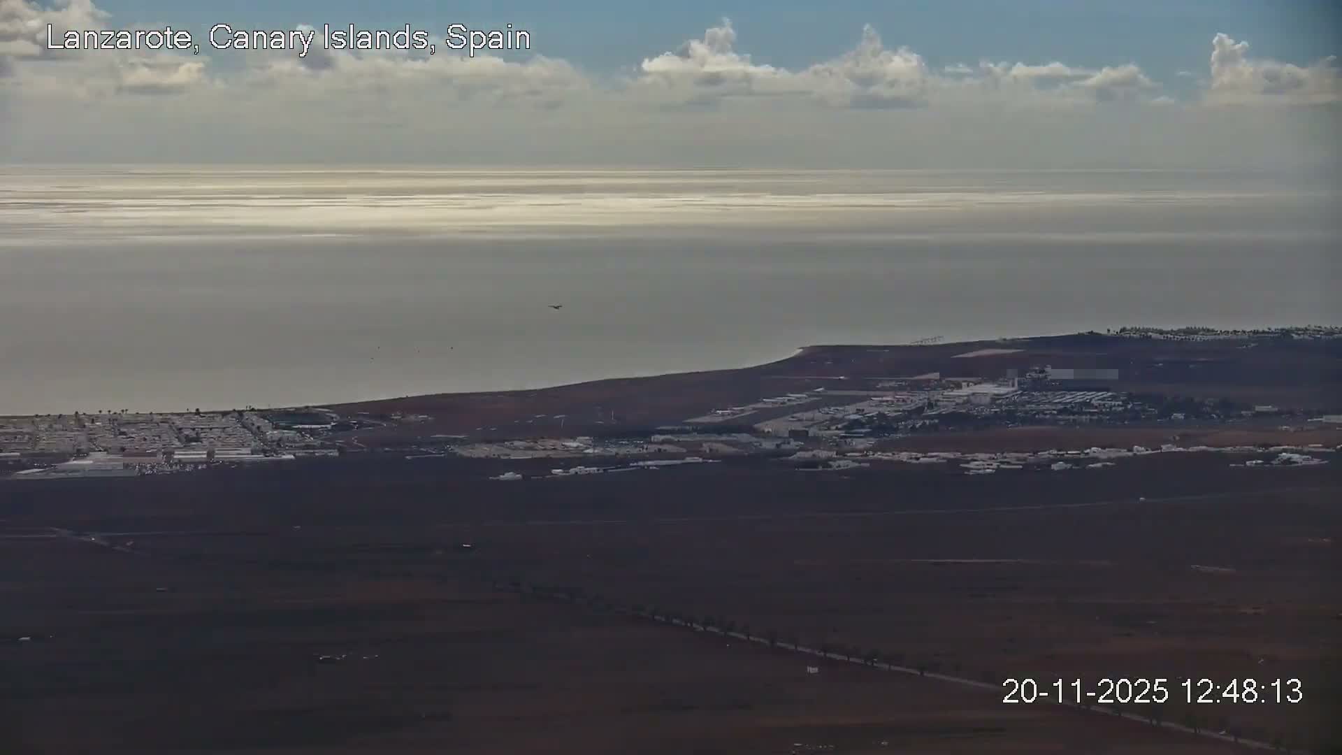Lanzarote, Arrecife Skyline from Mina Mount Live Cam - Canary Islands, Las Palmas, Spain