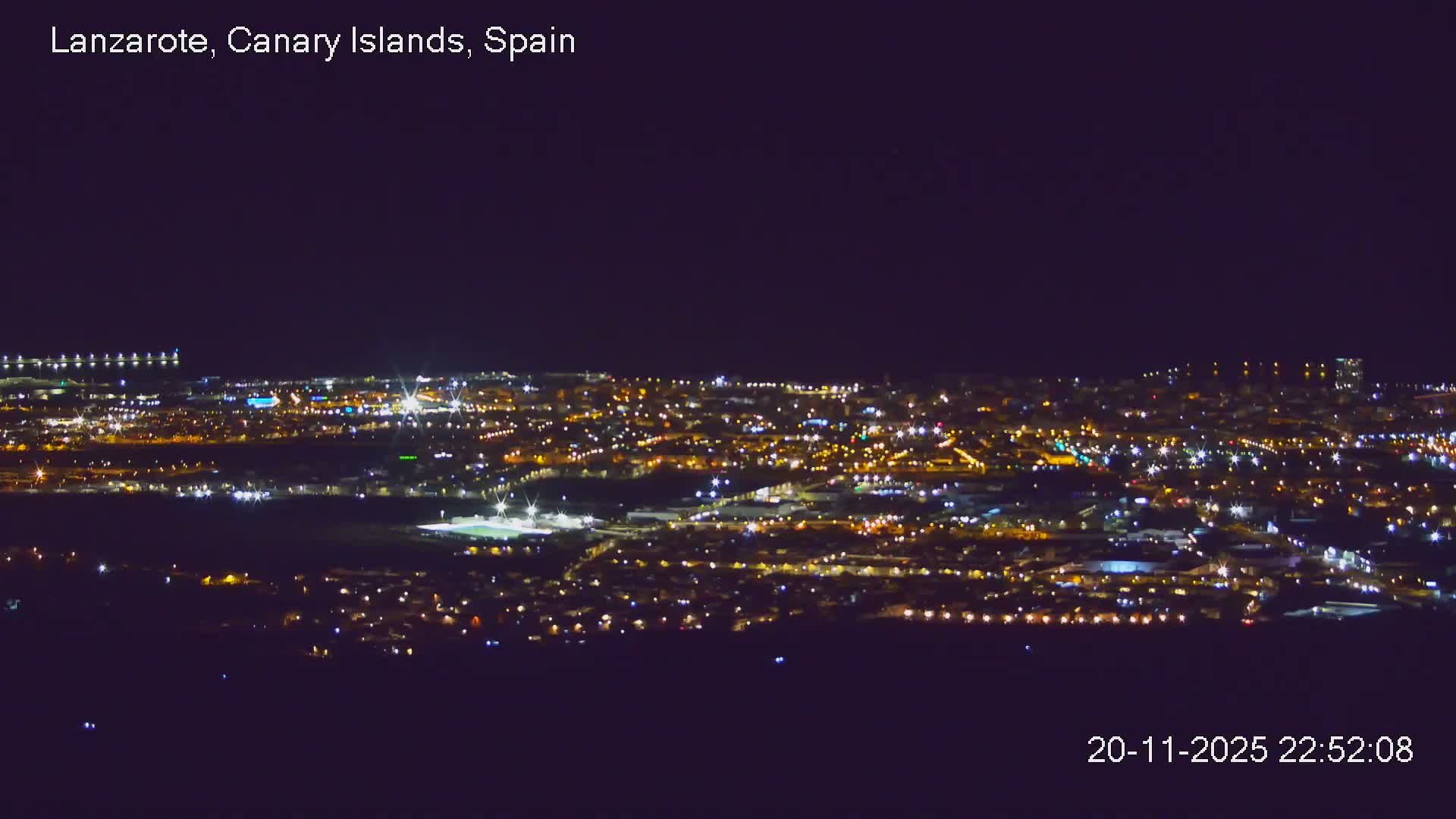 Lanzarote, Arrecife Skyline from Mina Mount Live Cam - Canary Islands, Las Palmas, Spain