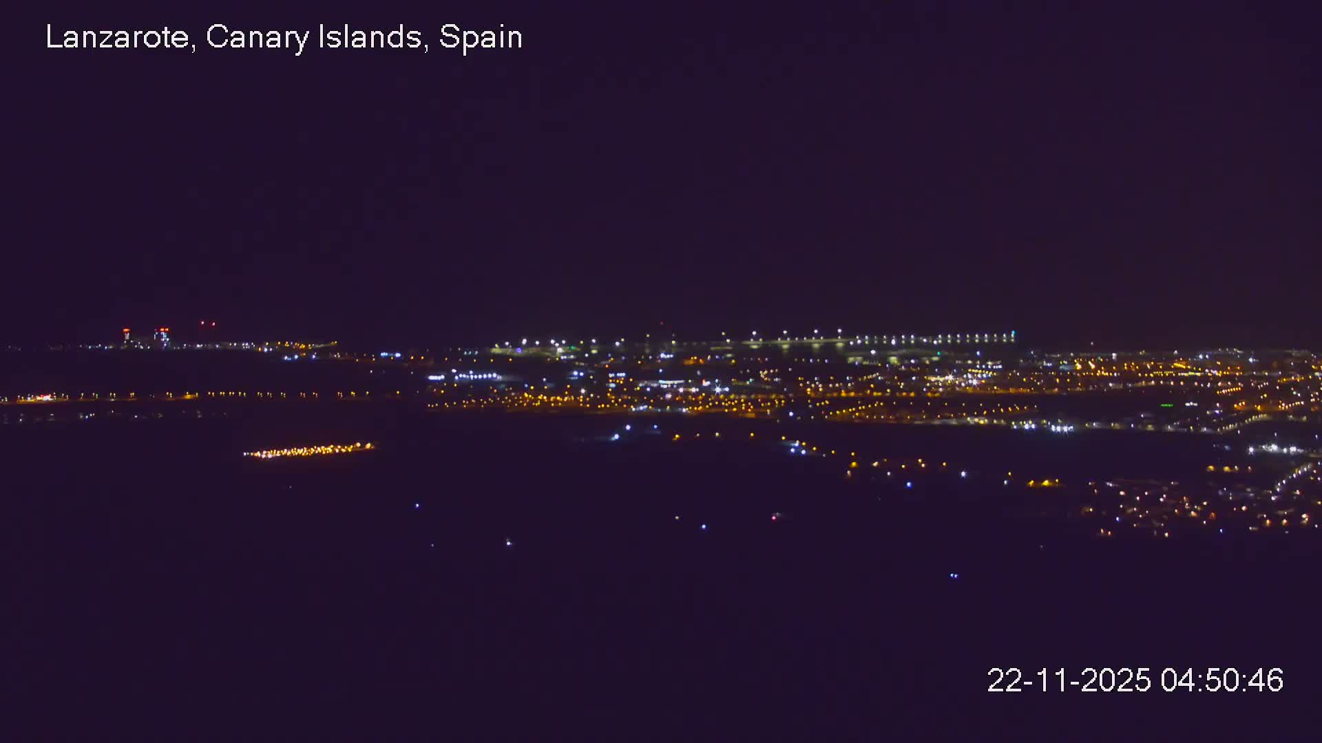 Lanzarote, Arrecife Skyline from Mina Mount Live Cam - Canary Islands, Las Palmas, Spain