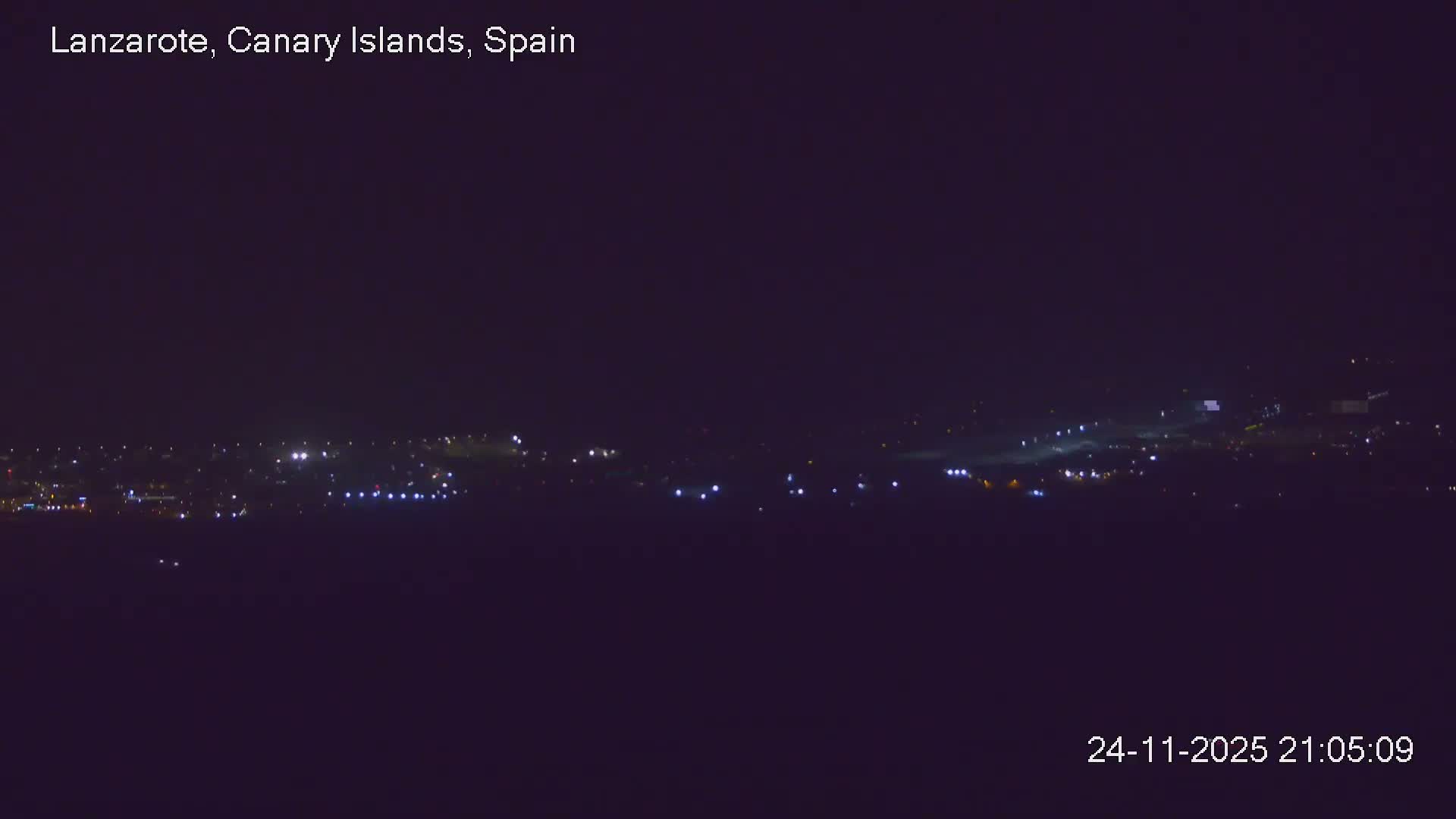 Lanzarote, Arrecife Skyline from Mina Mount Live Cam - Canary Islands, Las Palmas, Spain