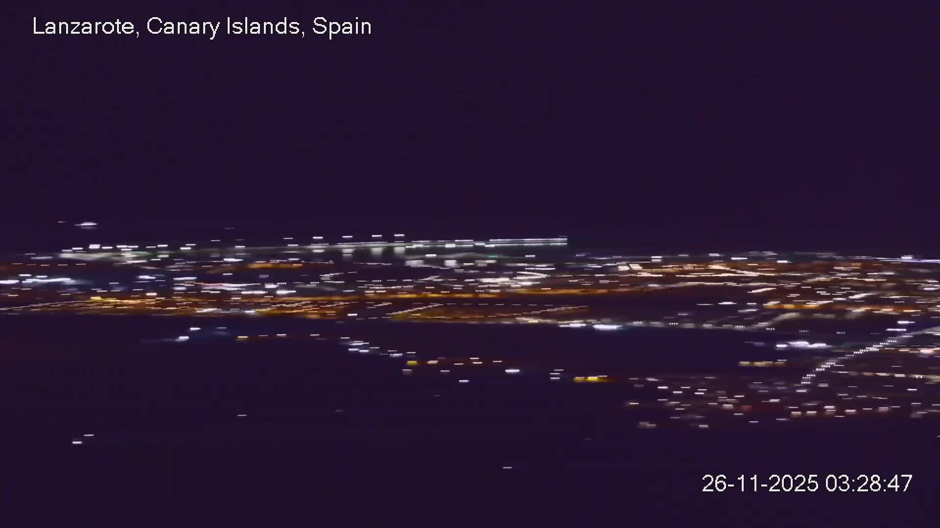 Lanzarote, Arrecife Skyline from Mina Mount Live Cam - Canary Islands, Las Palmas, Spain