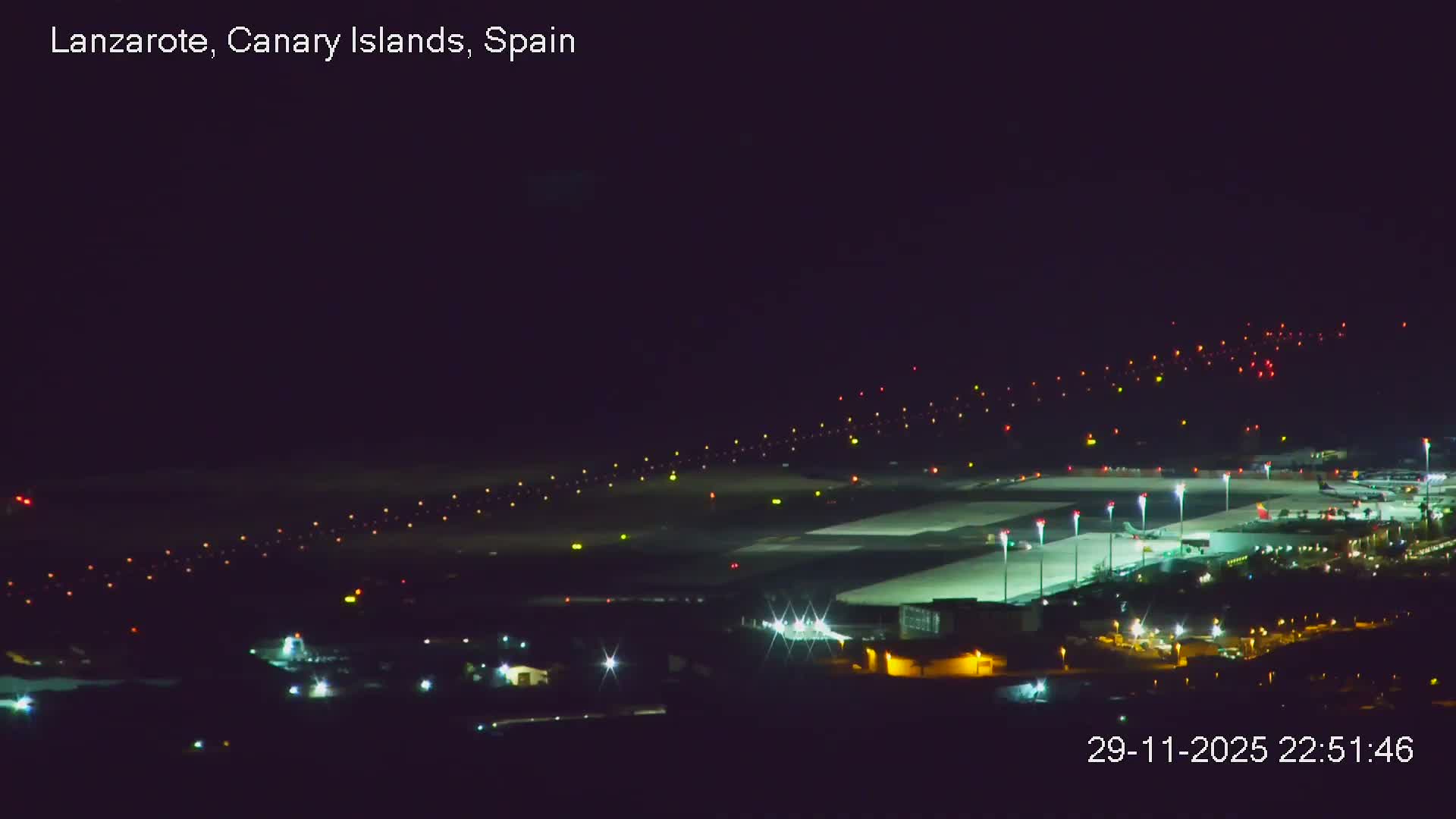 Lanzarote, Arrecife Skyline from Mina Mount Live Cam - Canary Islands, Las Palmas, Spain