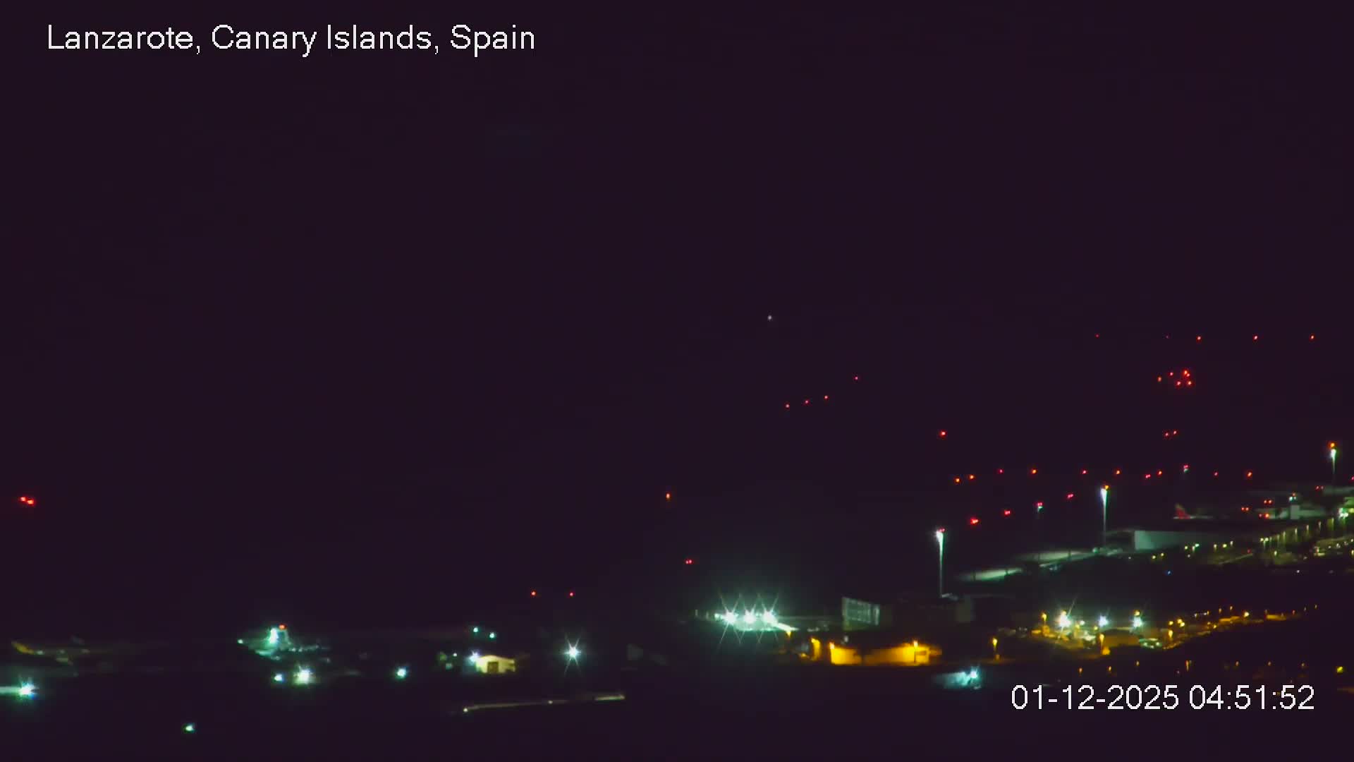 Lanzarote, Arrecife Skyline from Mina Mount Live Cam - Canary Islands, Las Palmas, Spain