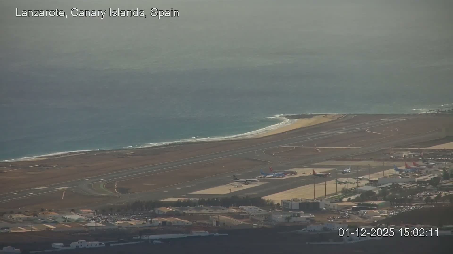 Lanzarote, Arrecife Skyline from Mina Mount Live Cam - Canary Islands, Las Palmas, Spain