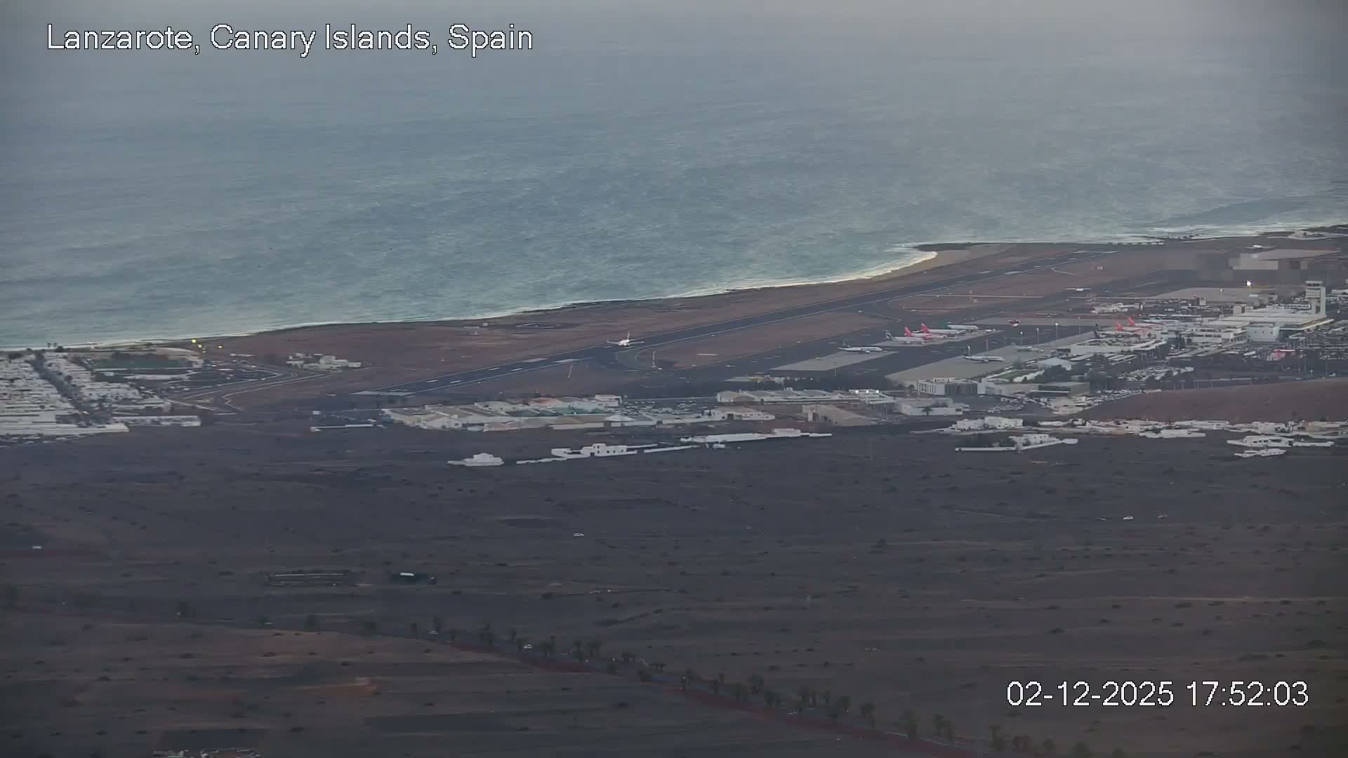 Lanzarote, Arrecife Skyline from Mina Mount Live Cam - Canary Islands, Las Palmas, Spain