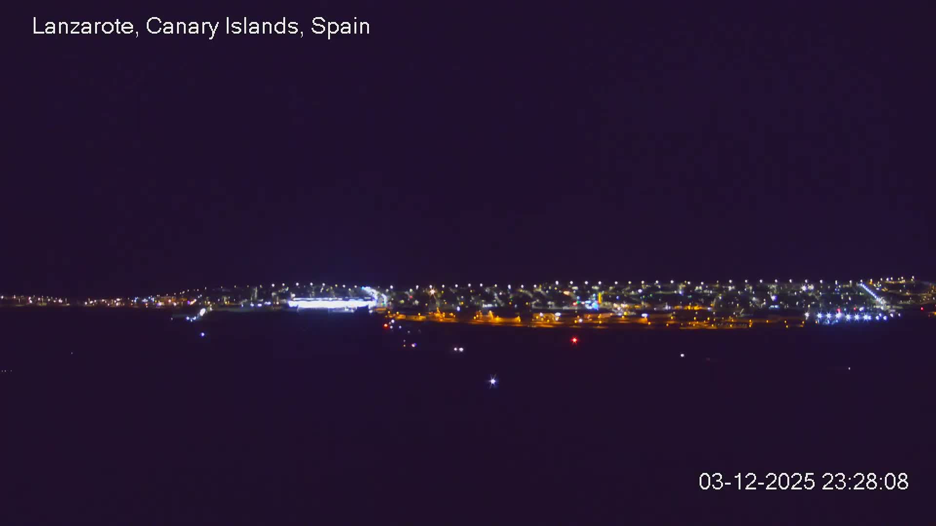 Lanzarote, Arrecife Skyline from Mina Mount Live Cam - Canary Islands, Las Palmas, Spain
