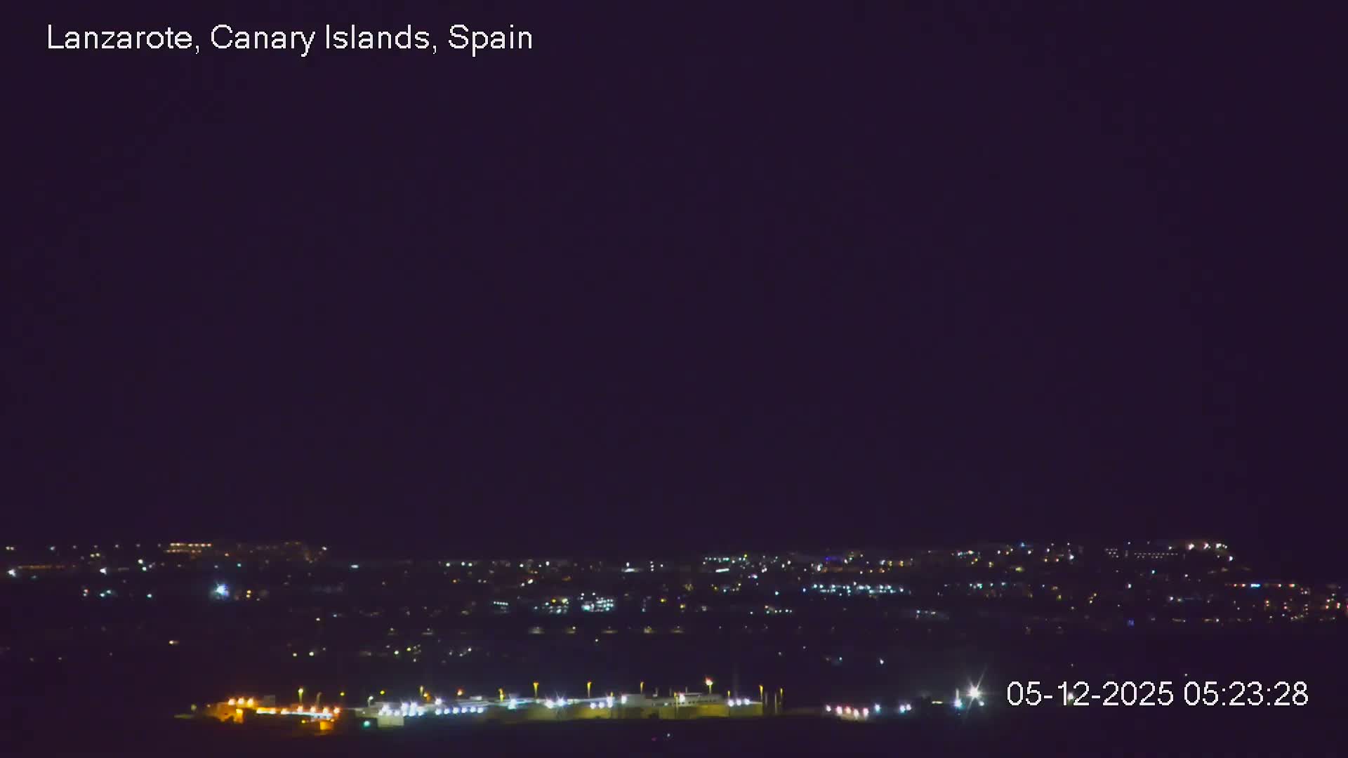 Lanzarote, Arrecife Skyline from Mina Mount Live Cam - Canary Islands, Las Palmas, Spain