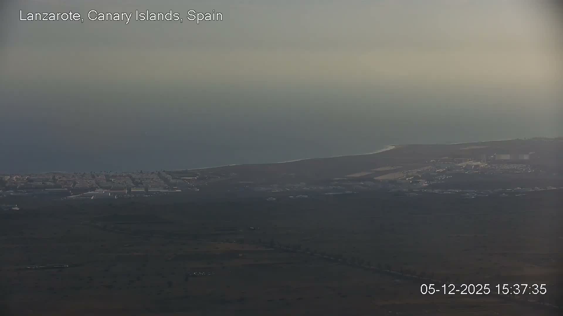 Lanzarote, Arrecife Skyline from Mina Mount Live Cam - Canary Islands, Las Palmas, Spain