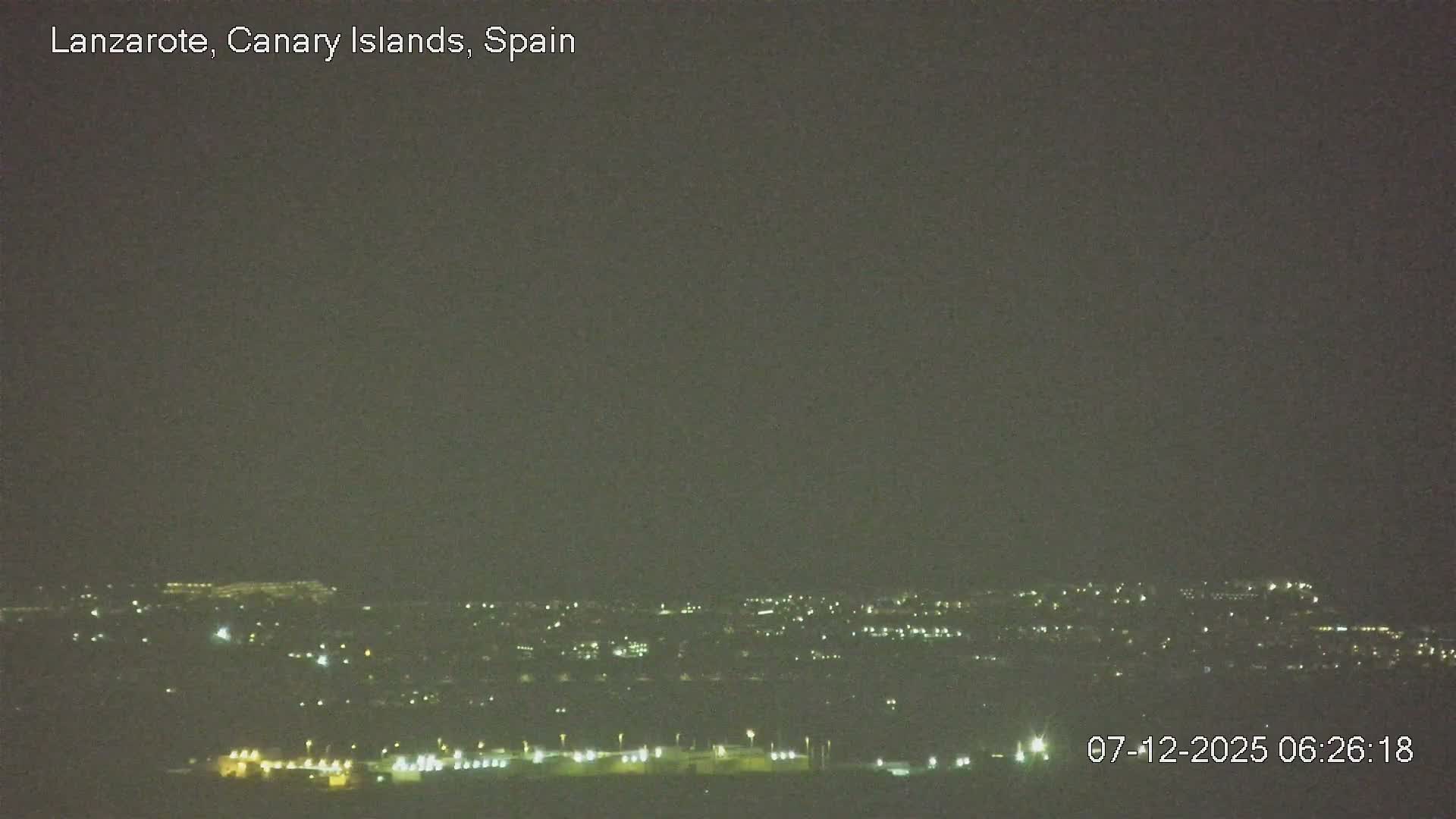 Lanzarote, Arrecife Skyline from Mina Mount Live Cam - Canary Islands, Las Palmas, Spain