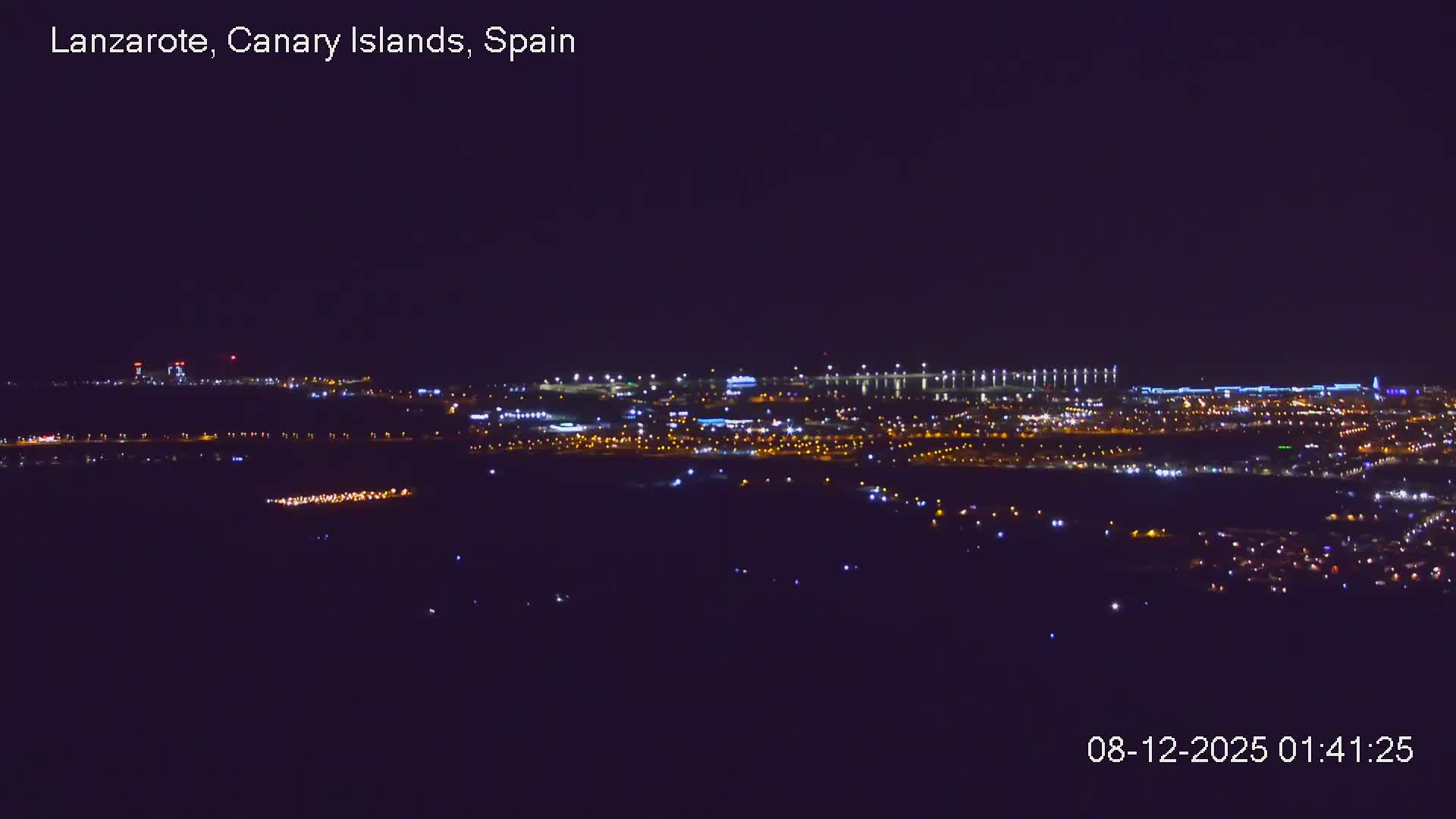 Lanzarote, Arrecife Skyline from Mina Mount Live Cam - Canary Islands, Las Palmas, Spain