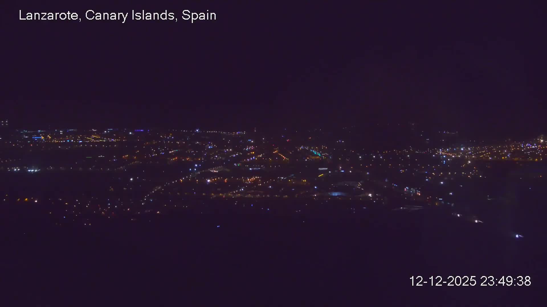 Lanzarote, Arrecife Skyline from Mina Mount Live Cam - Canary Islands, Las Palmas, Spain