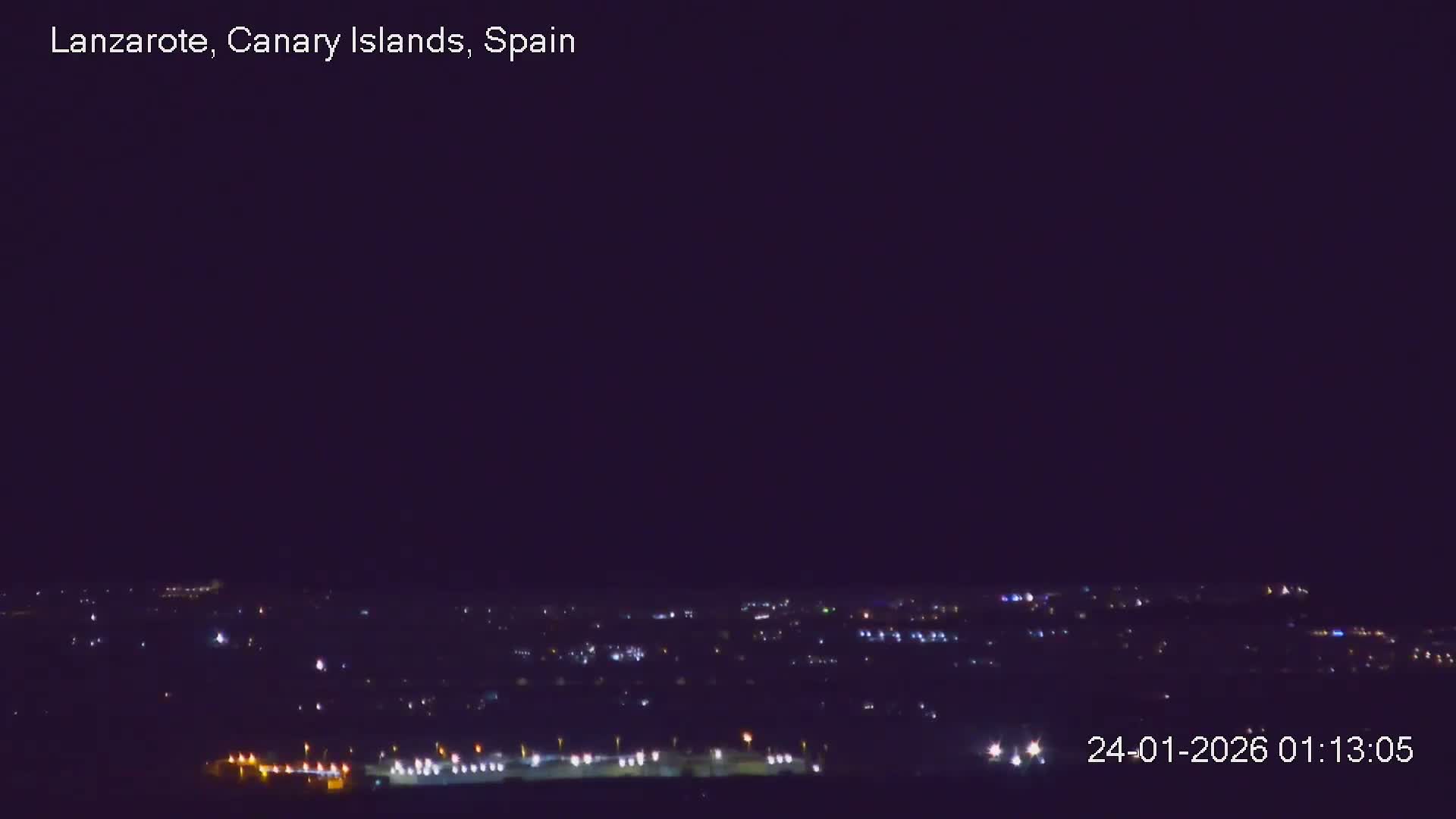 Lanzarote, Arrecife Skyline from Mina Mount Live Cam - Canary Islands, Las Palmas, Spain