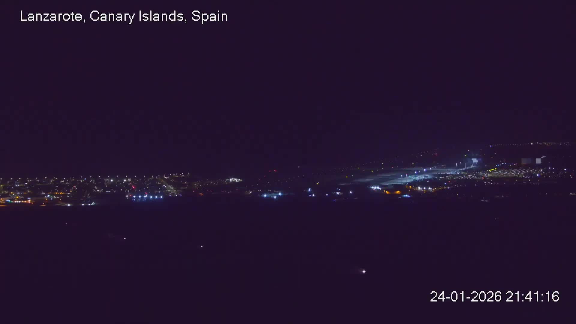 Lanzarote, Arrecife Skyline from Mina Mount Live Cam - Canary Islands, Las Palmas, Spain