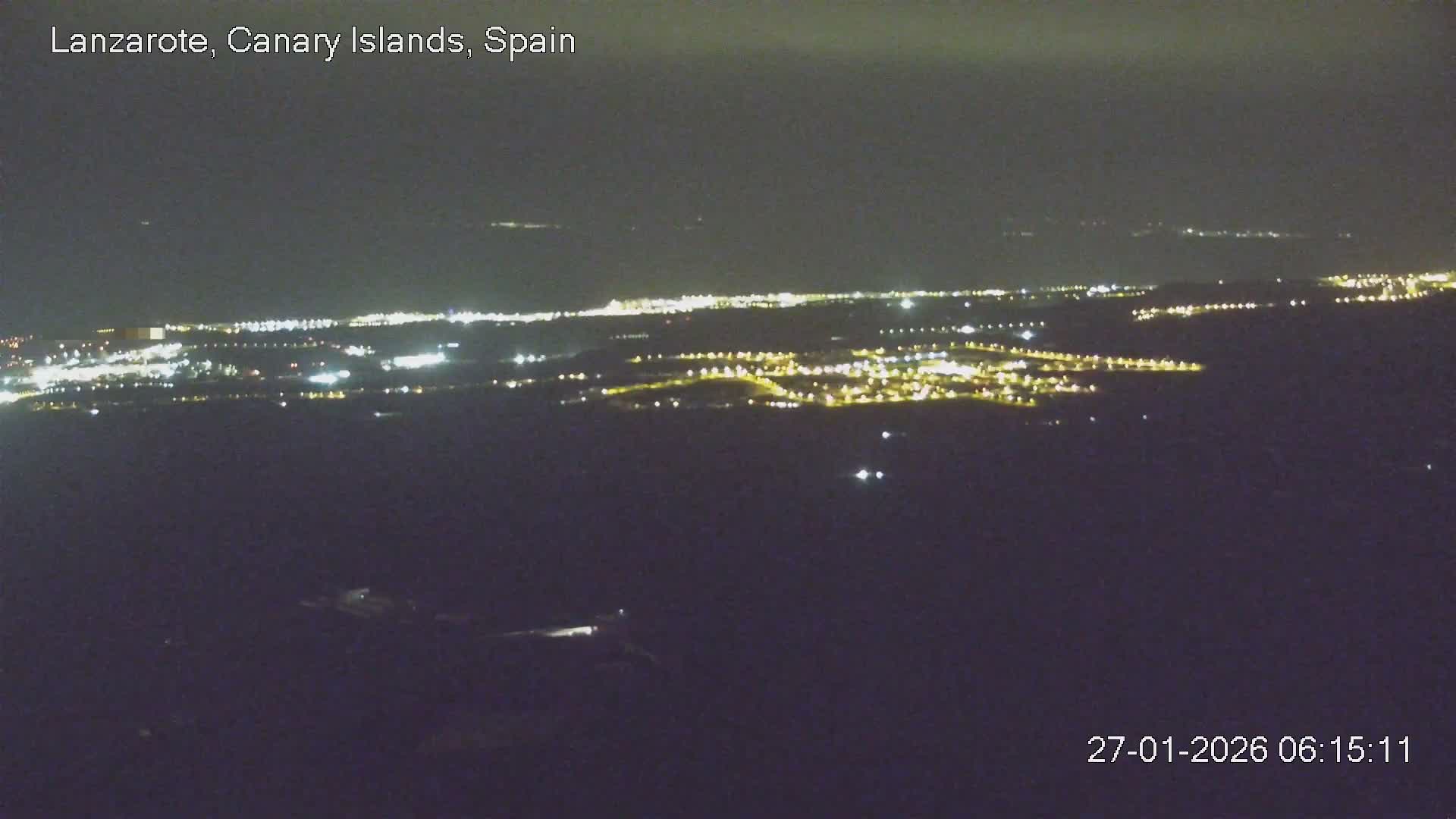Lanzarote, Arrecife Skyline from Mina Mount Live Cam - Canary Islands, Las Palmas, Spain