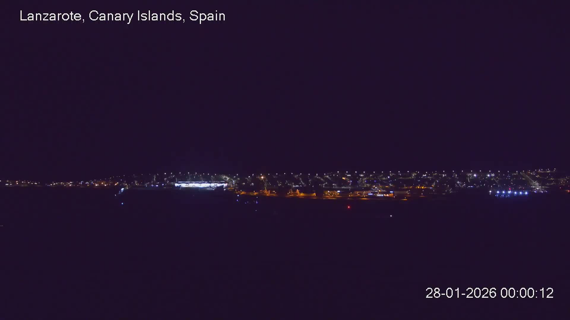 Lanzarote, Arrecife Skyline from Mina Mount Live Cam - Canary Islands, Las Palmas, Spain