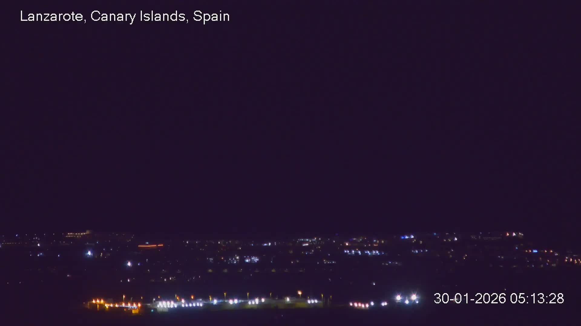 Lanzarote, Arrecife Skyline from Mina Mount Live Cam - Canary Islands, Las Palmas, Spain