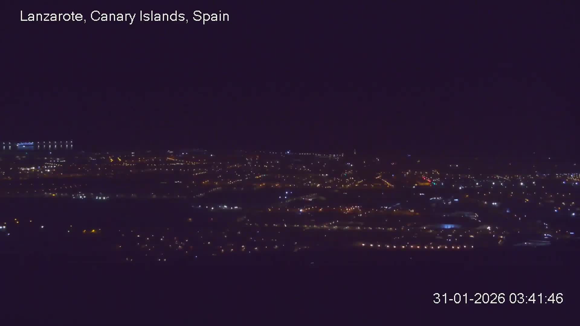 Lanzarote, Arrecife Skyline from Mina Mount Live Cam - Canary Islands, Las Palmas, Spain
