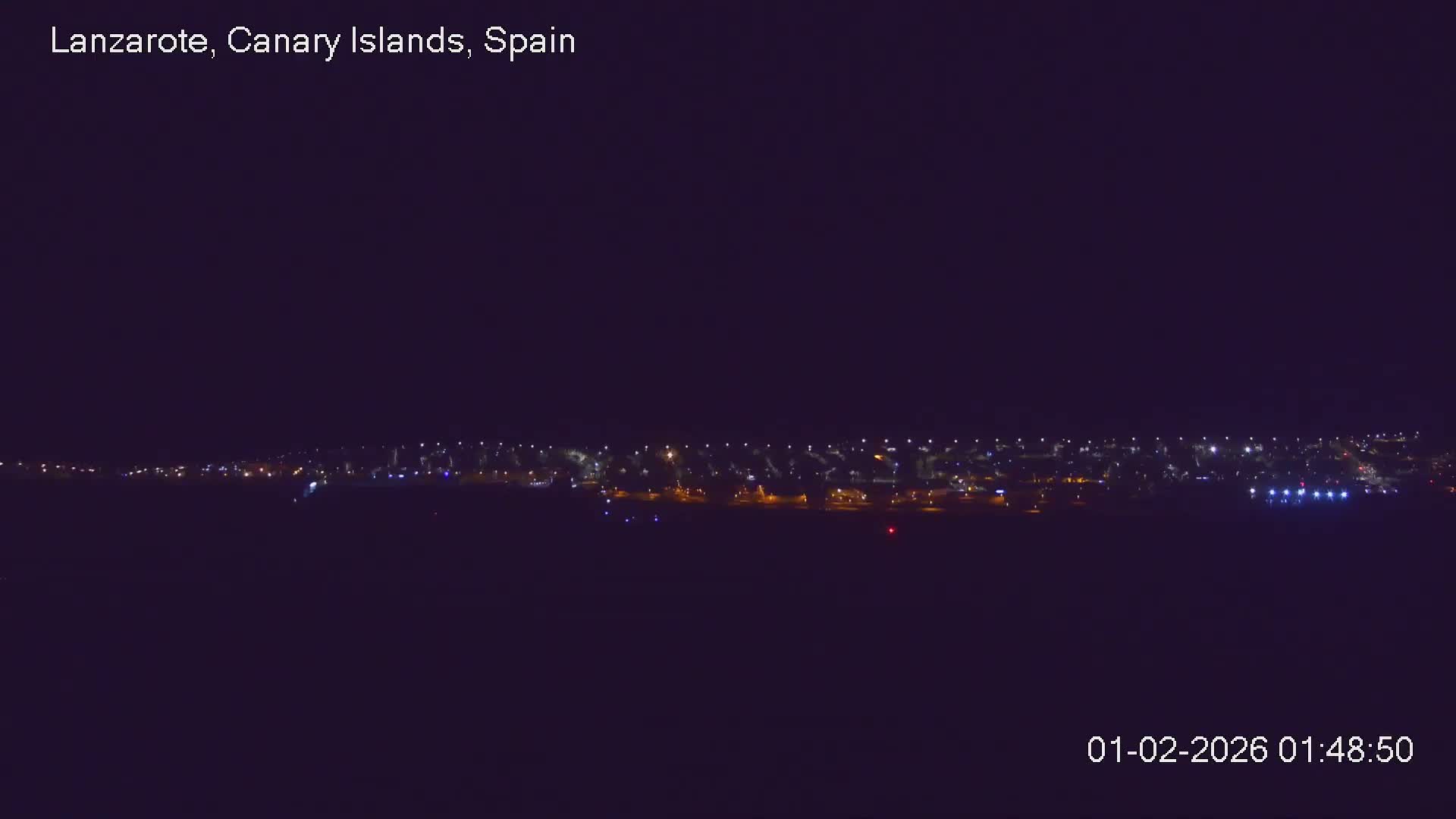 Lanzarote, Arrecife Skyline from Mina Mount Live Cam - Canary Islands, Las Palmas, Spain