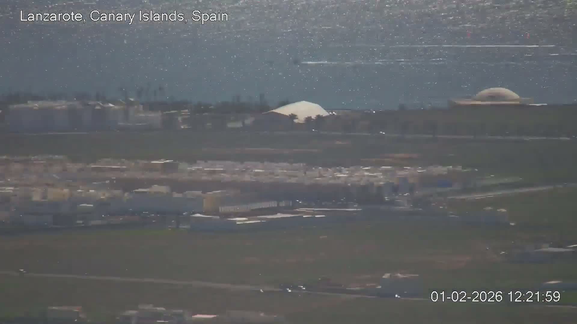 Lanzarote, Arrecife Skyline from Mina Mount Live Cam - Canary Islands, Las Palmas, Spain