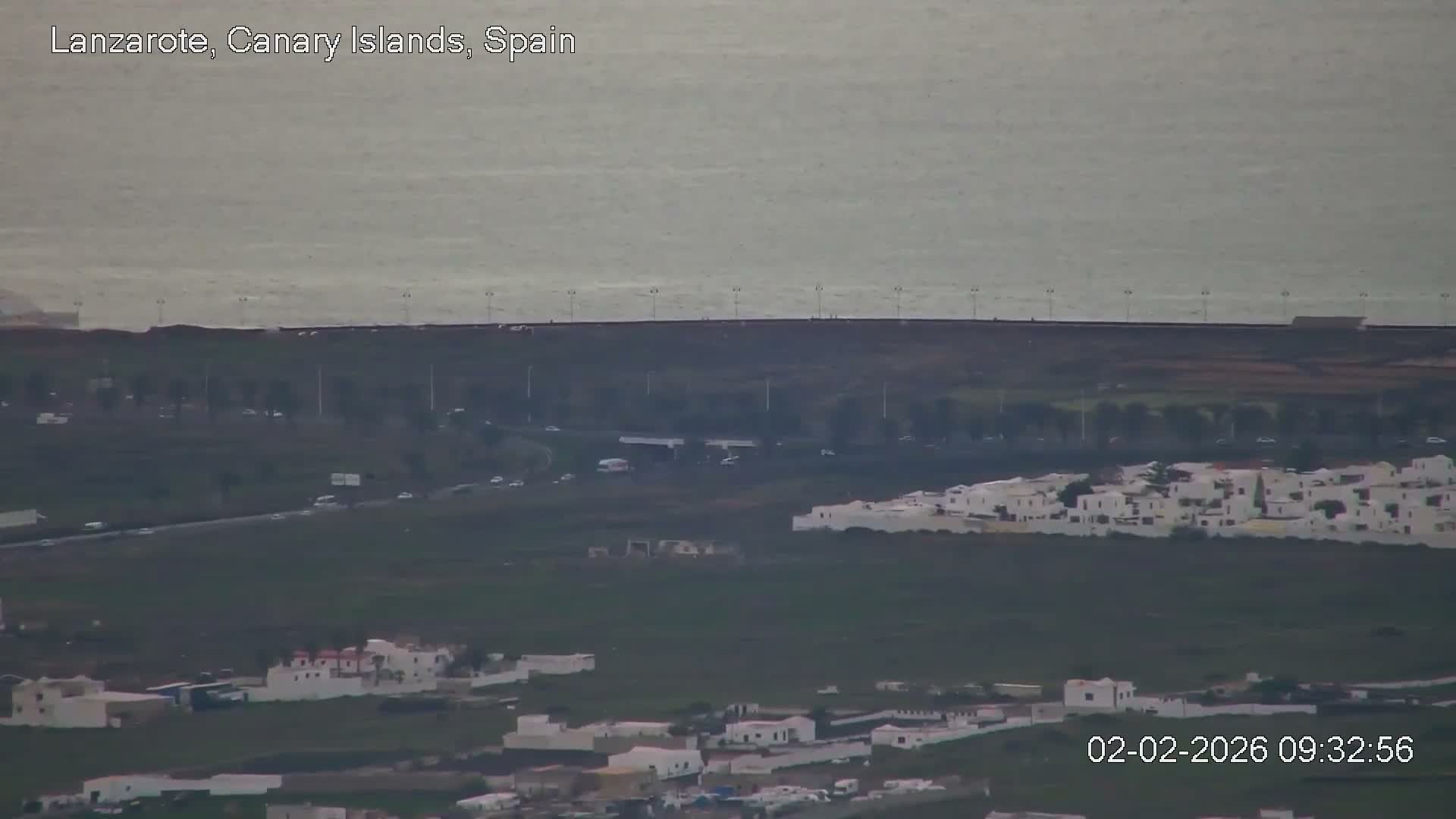 Lanzarote, Arrecife Skyline from Mina Mount Live Cam - Canary Islands, Las Palmas, Spain