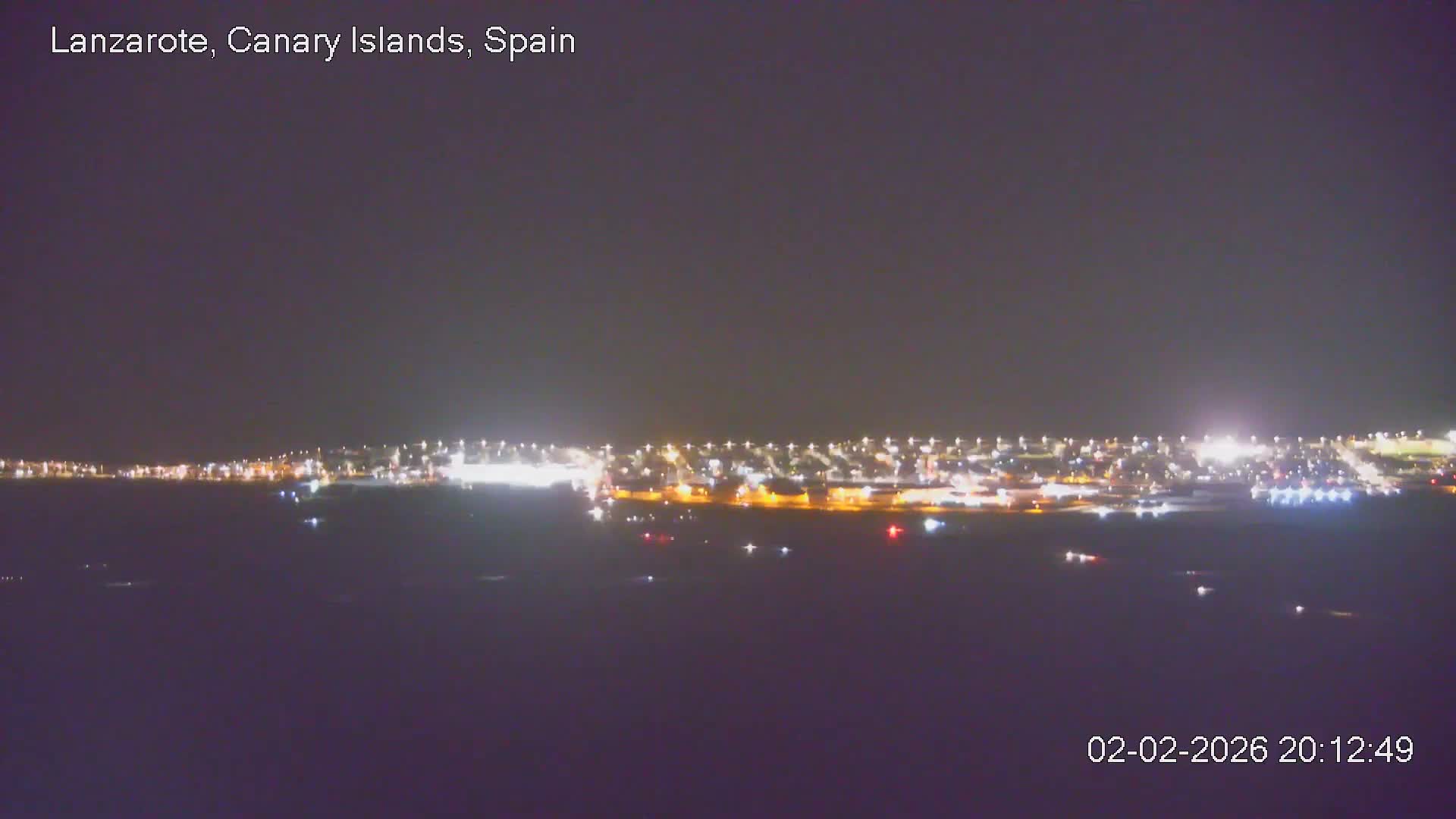 Lanzarote, Arrecife Skyline from Mina Mount Live Cam - Canary Islands, Las Palmas, Spain