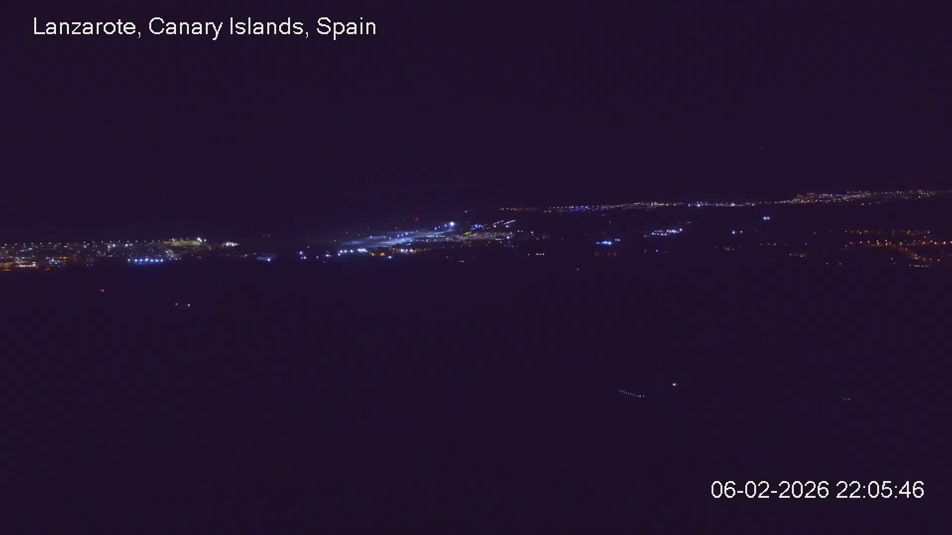 Lanzarote, Arrecife Skyline from Mina Mount Live Cam - Canary Islands, Las Palmas, Spain