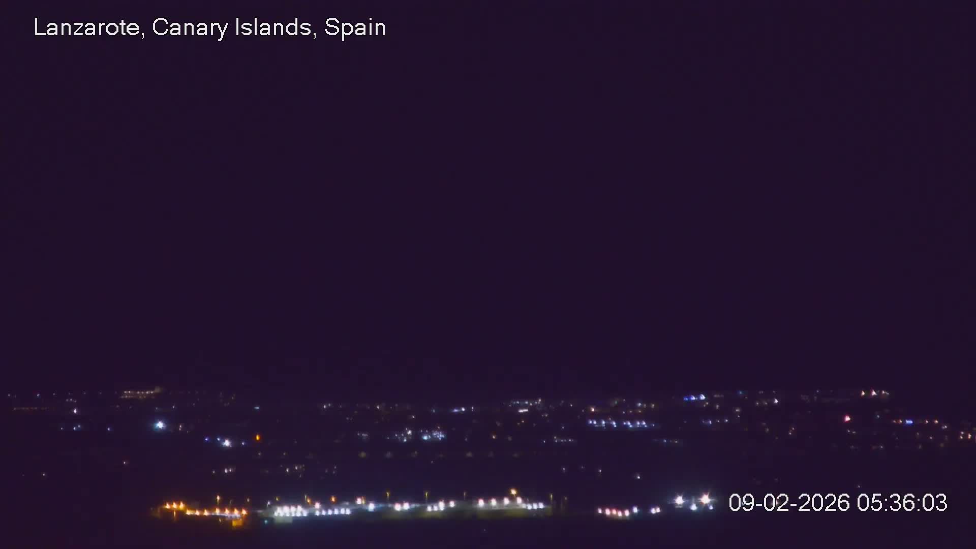 Lanzarote, Arrecife Skyline from Mina Mount Live Cam - Canary Islands, Las Palmas, Spain