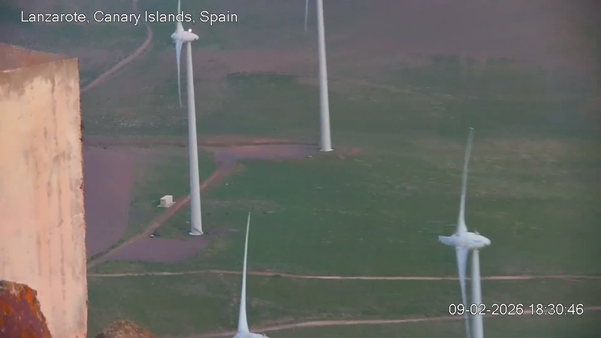 Lanzarote, Arrecife Skyline from Mina Mount Live Cam - Canary Islands, Las Palmas, Spain