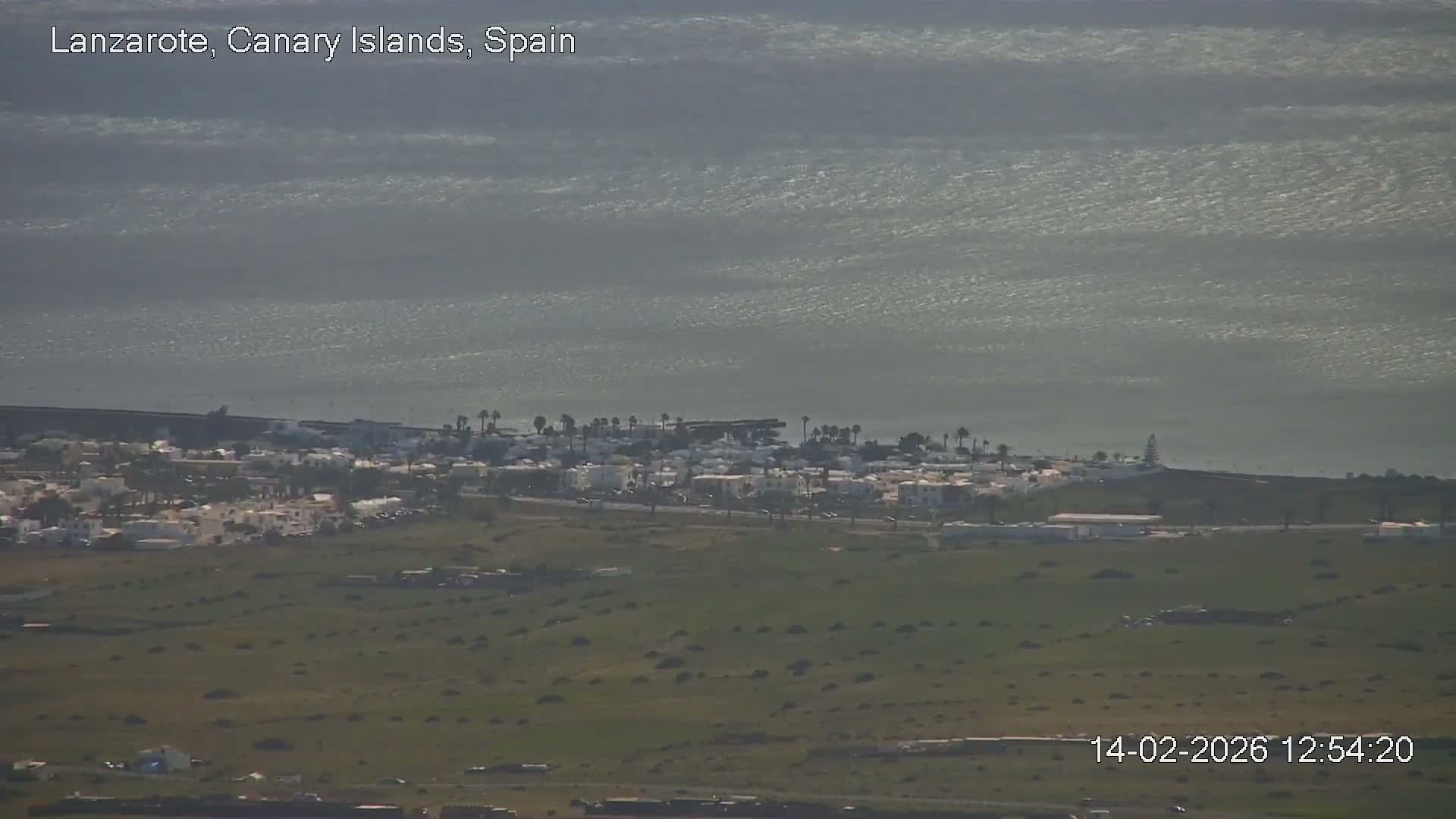 Lanzarote, Arrecife Skyline from Mina Mount Live Cam - Canary Islands, Las Palmas, Spain