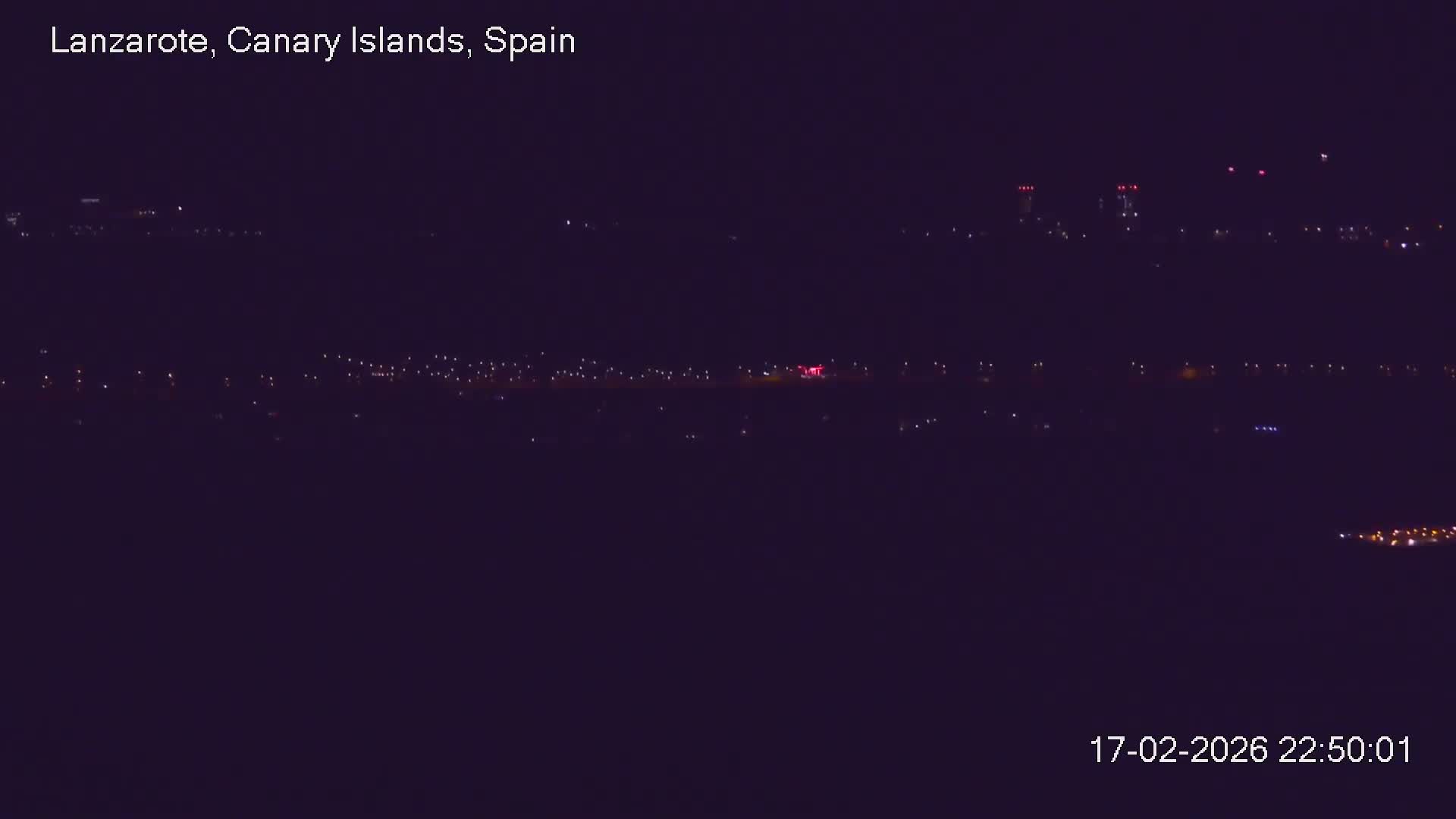 Lanzarote, Arrecife Skyline from Mina Mount Live Cam - Canary Islands, Las Palmas, Spain