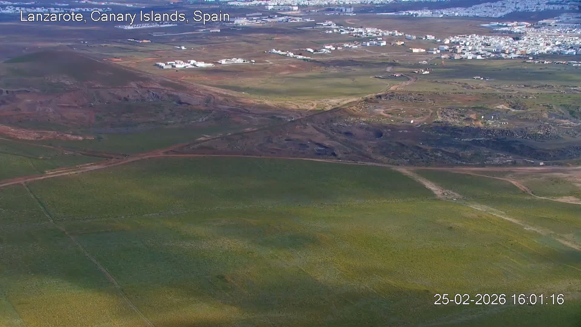Lanzarote, Arrecife Skyline from Mina Mount Live Cam - Canary Islands, Las Palmas, Spain