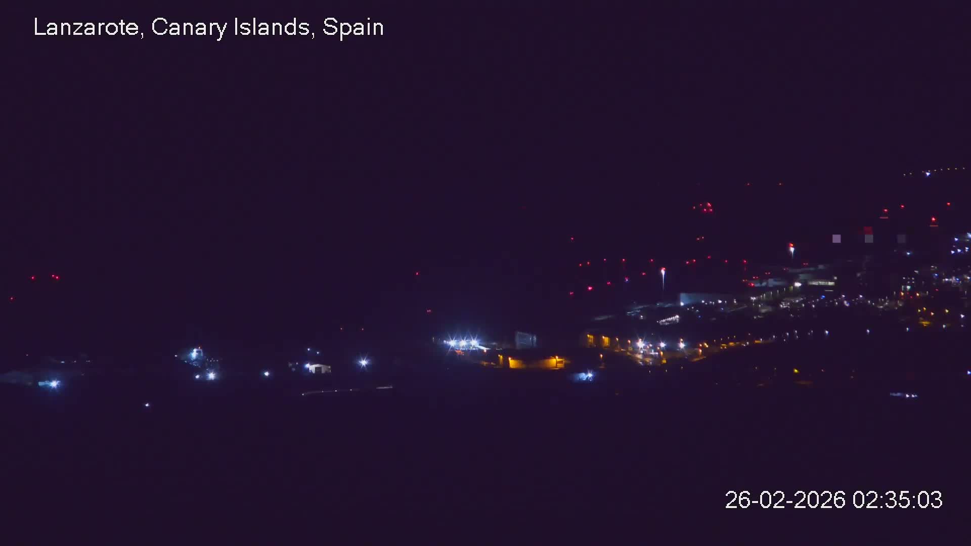 Lanzarote, Arrecife Skyline from Mina Mount Live Cam - Canary Islands, Las Palmas, Spain