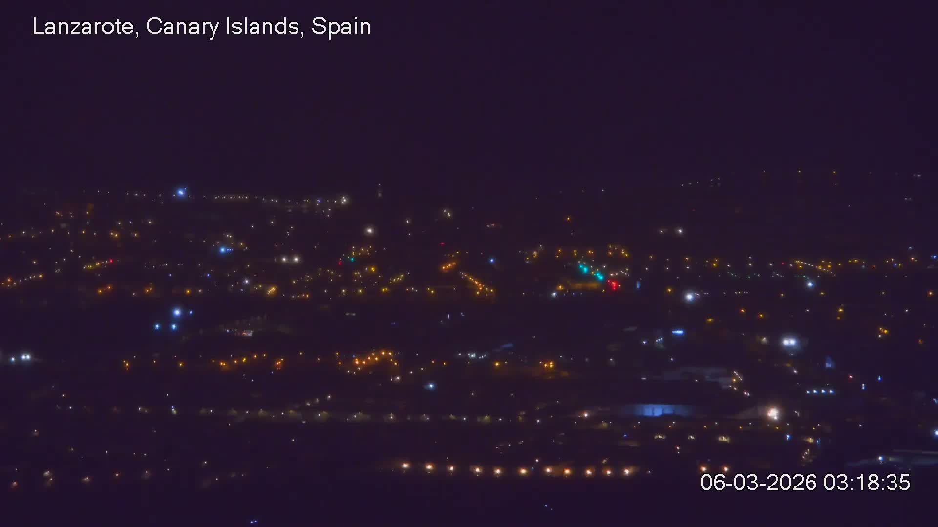 Lanzarote, Arrecife Skyline from Mina Mount Live Cam - Canary Islands, Las Palmas, Spain