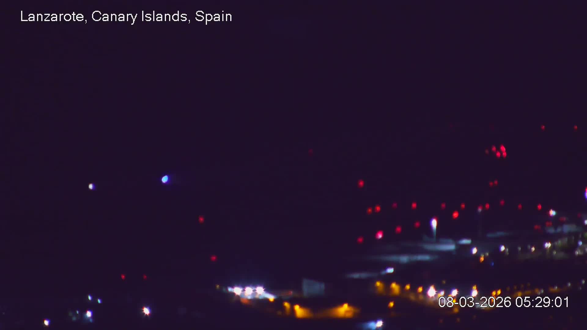 Lanzarote, Arrecife Skyline from Mina Mount Live Cam - Canary Islands, Las Palmas, Spain